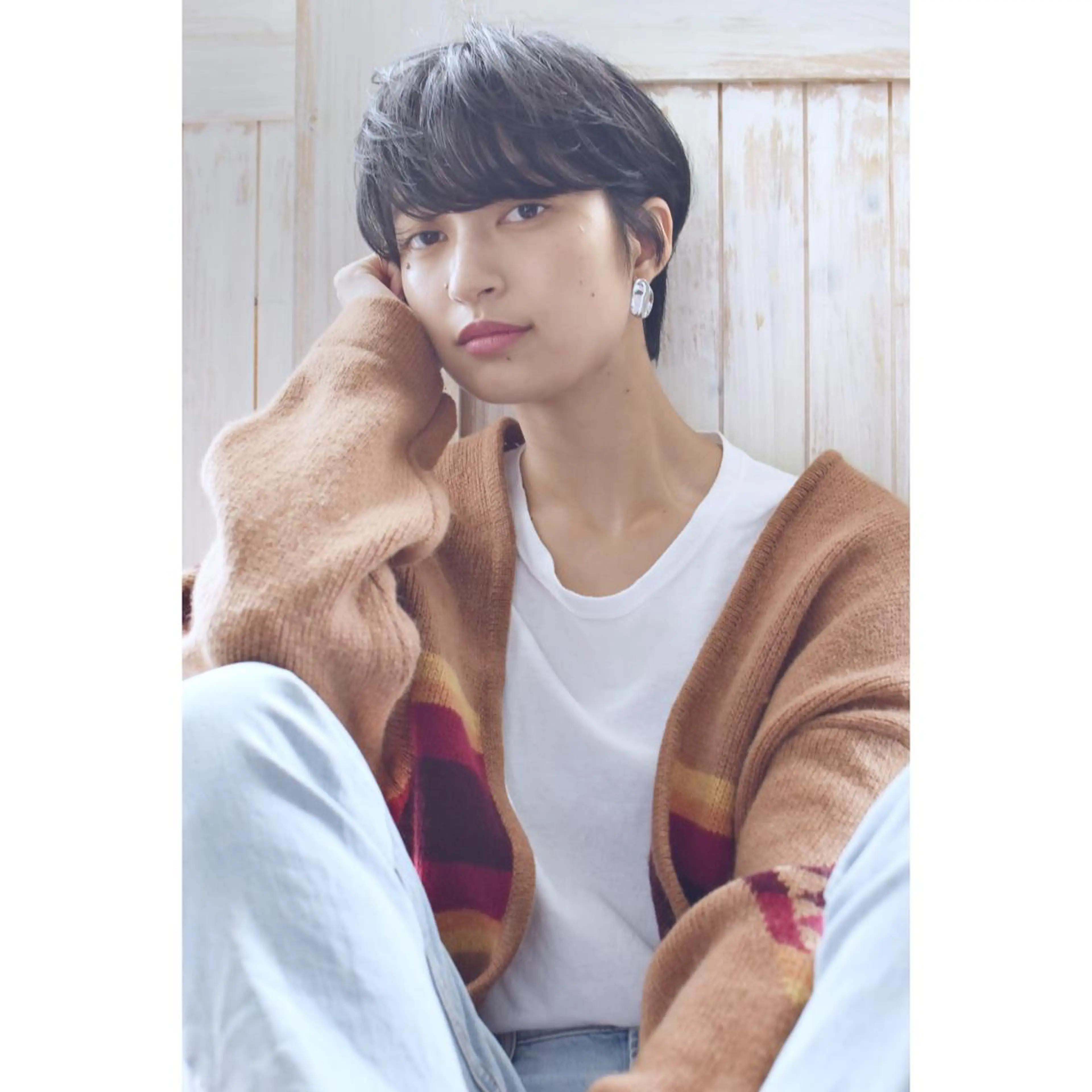 ショート カラー パーマ メンズ カット ヘアカラー トリートメント 南堀江🌿パーマ Tetsu【テツ】のヘアスタイル