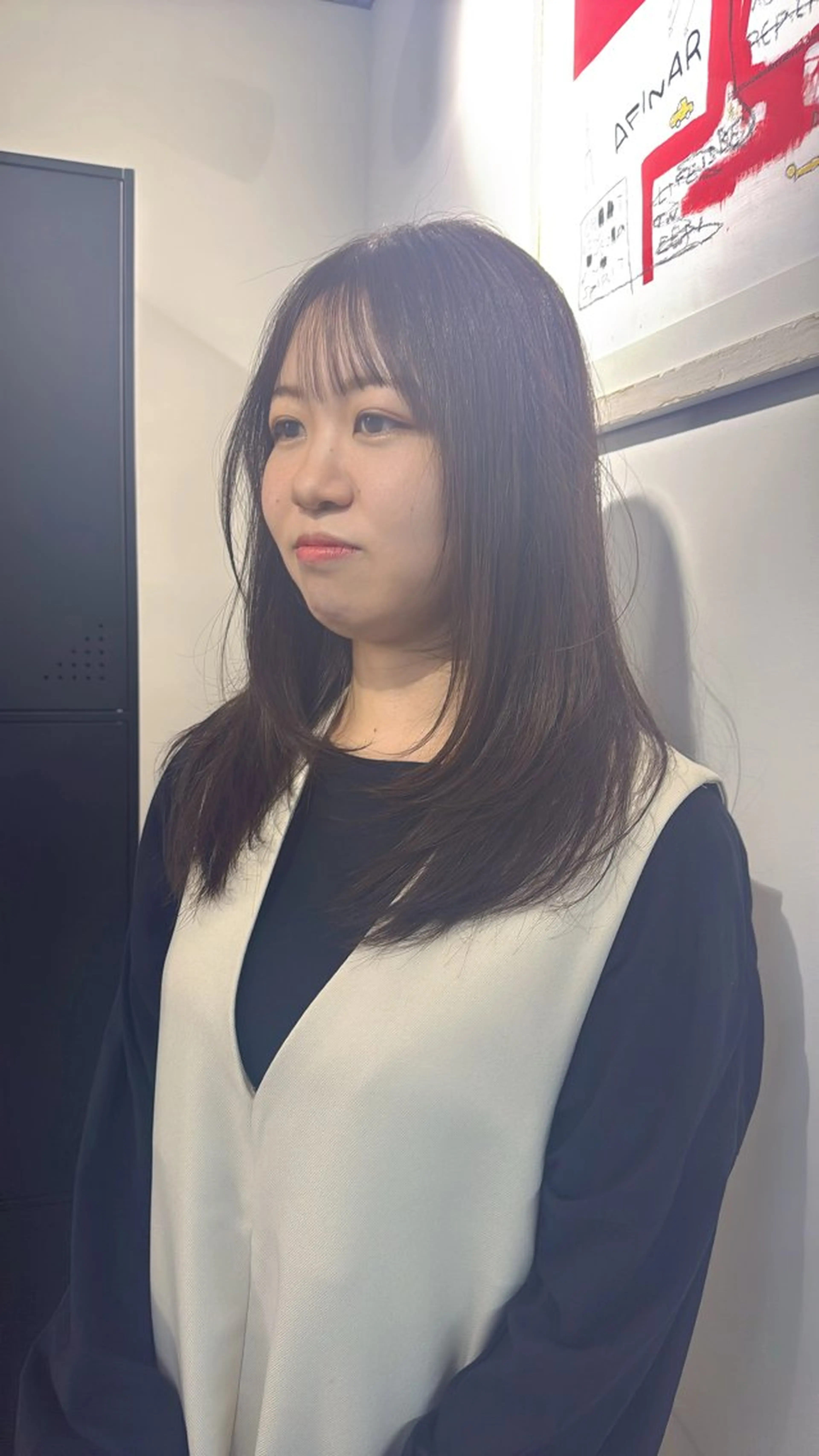 ミディアム 新宿/ハイトーン/ レイヤー/サカキのヘアスタイル
