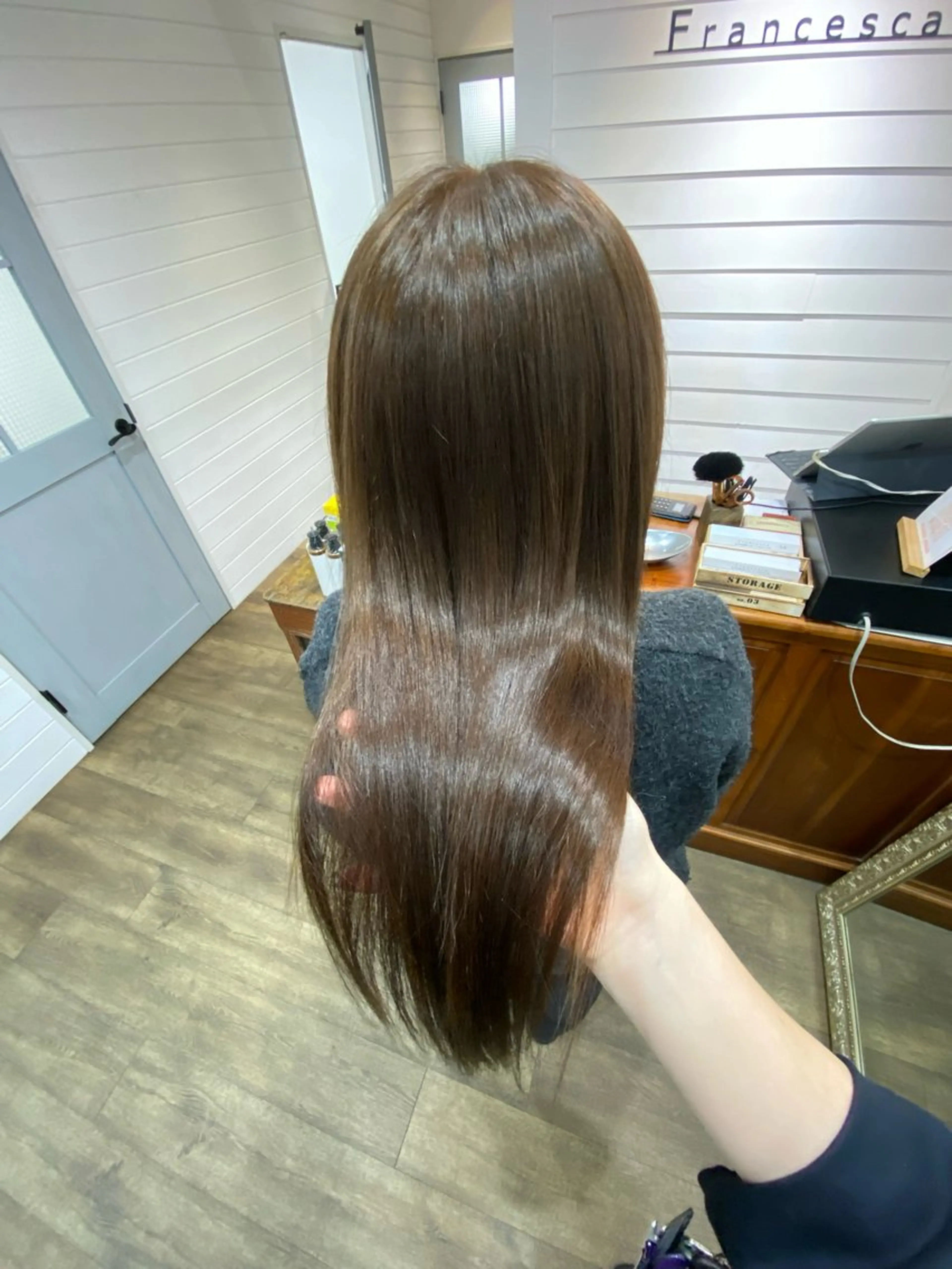 【✨髪にドラマを✨】透明感ケアカラー+髪質改善トリートメント/ブリーチ毛不可の写真