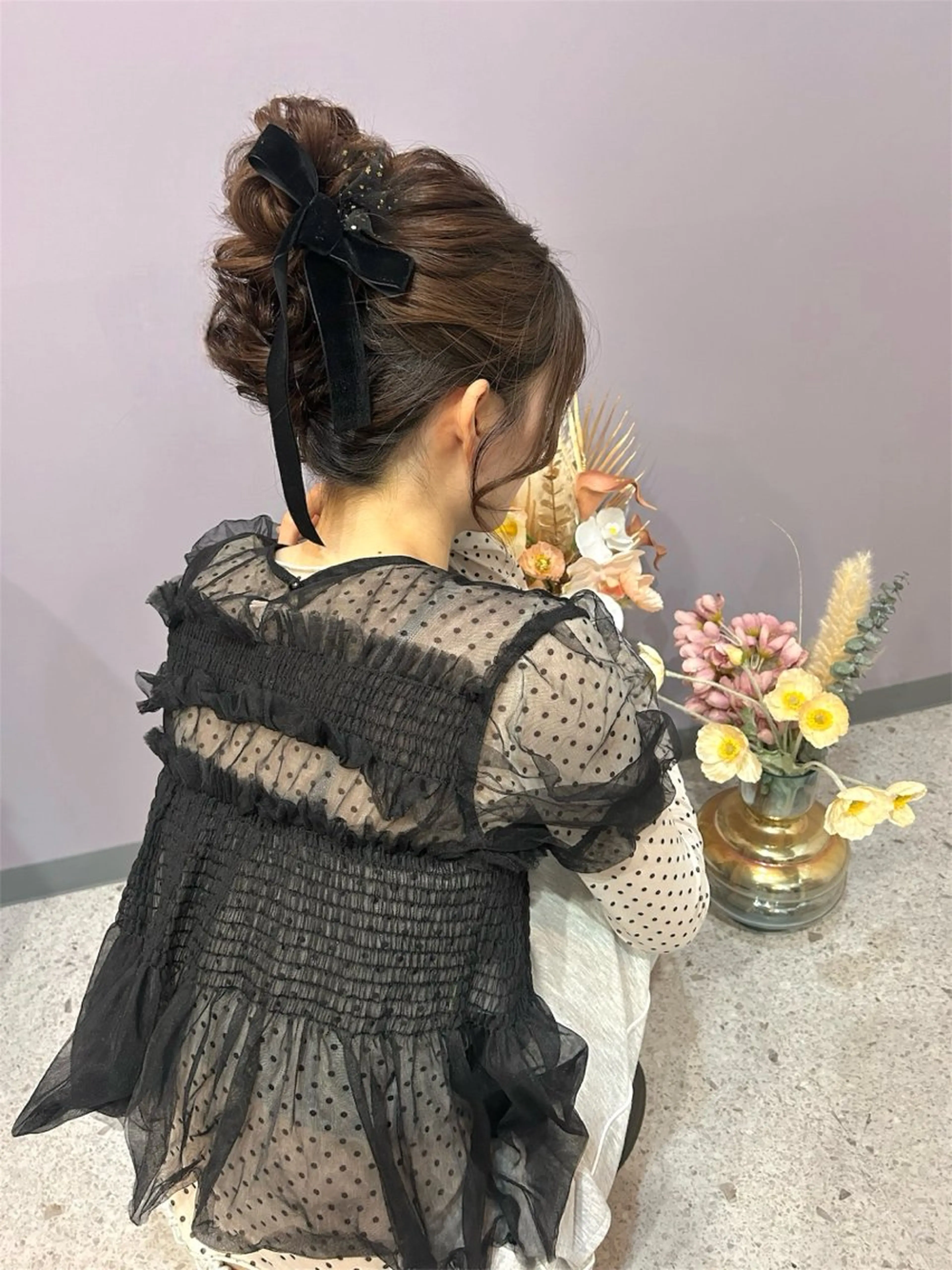 セミロング ヘアセット 平沼 葉津紀のヘアスタイル