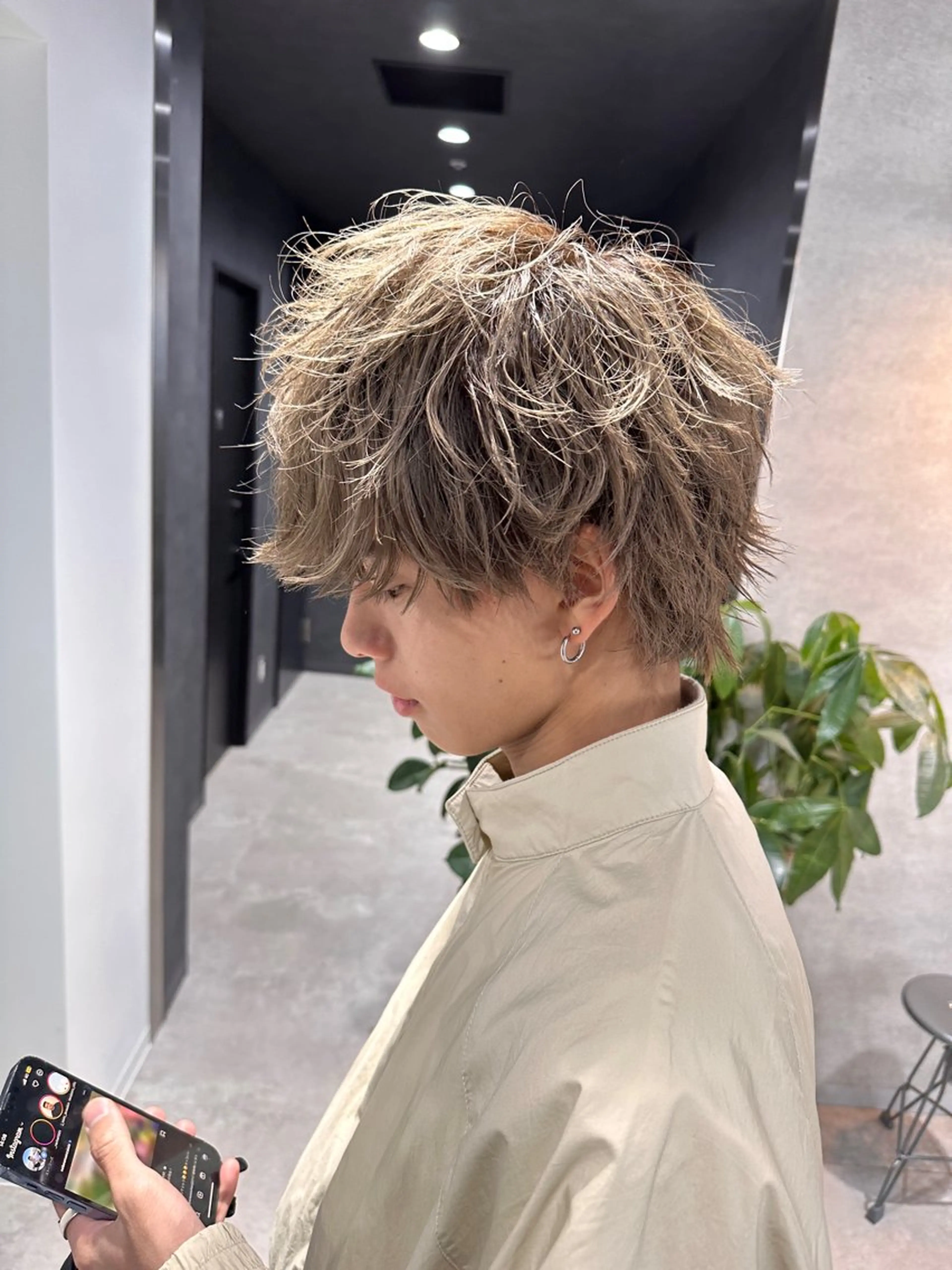 ショート カラー メンズ ヘアカラー トリートメント ヘッドスパ ヘアセット 渋谷駅から徒歩1分 BLUCKメンズヘアのヘアスタイル