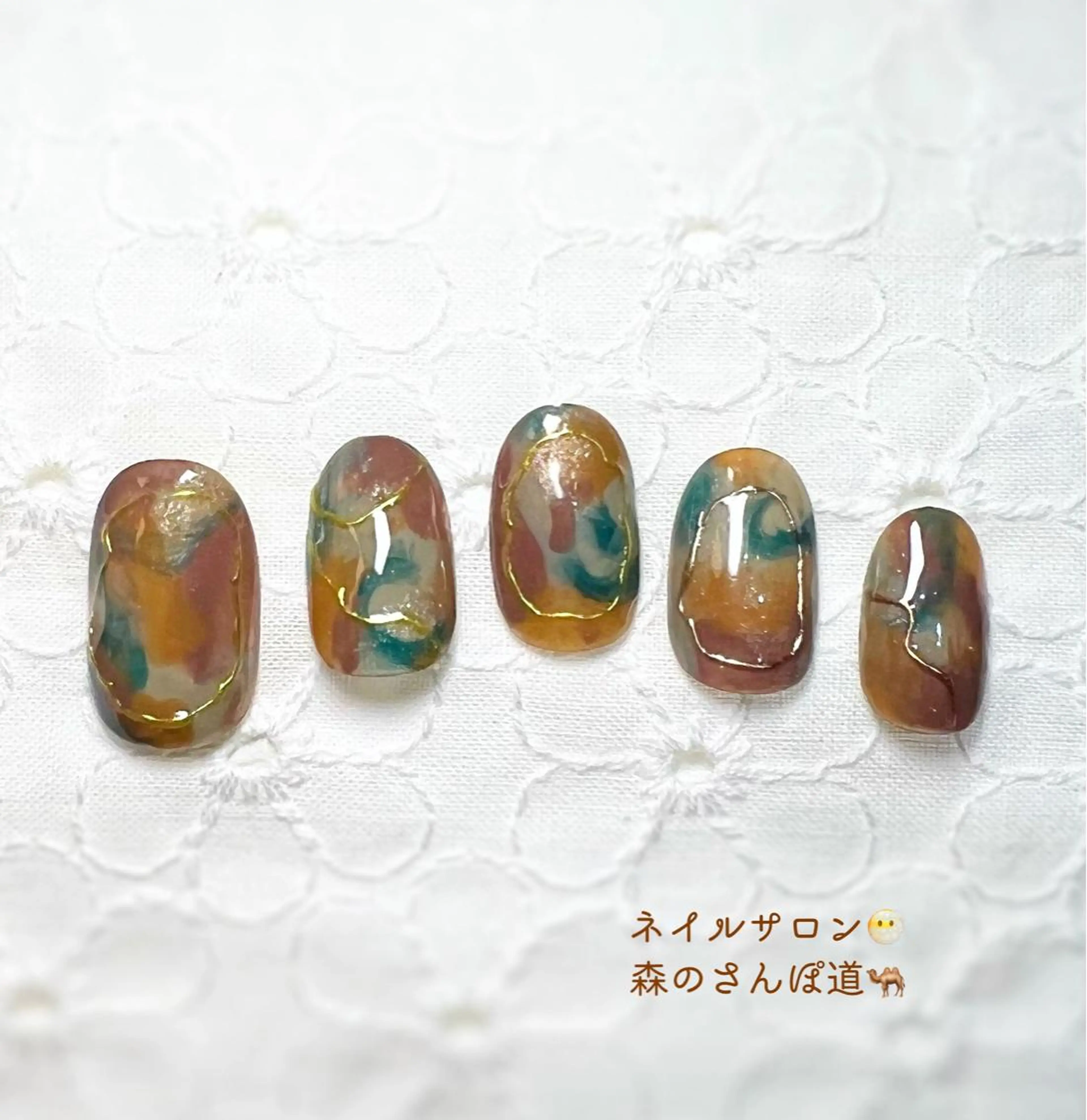 ネイル ハンドネイル 森のさんぽ道所属・ショートネイル 森のさんぽ道のネイルデザイン