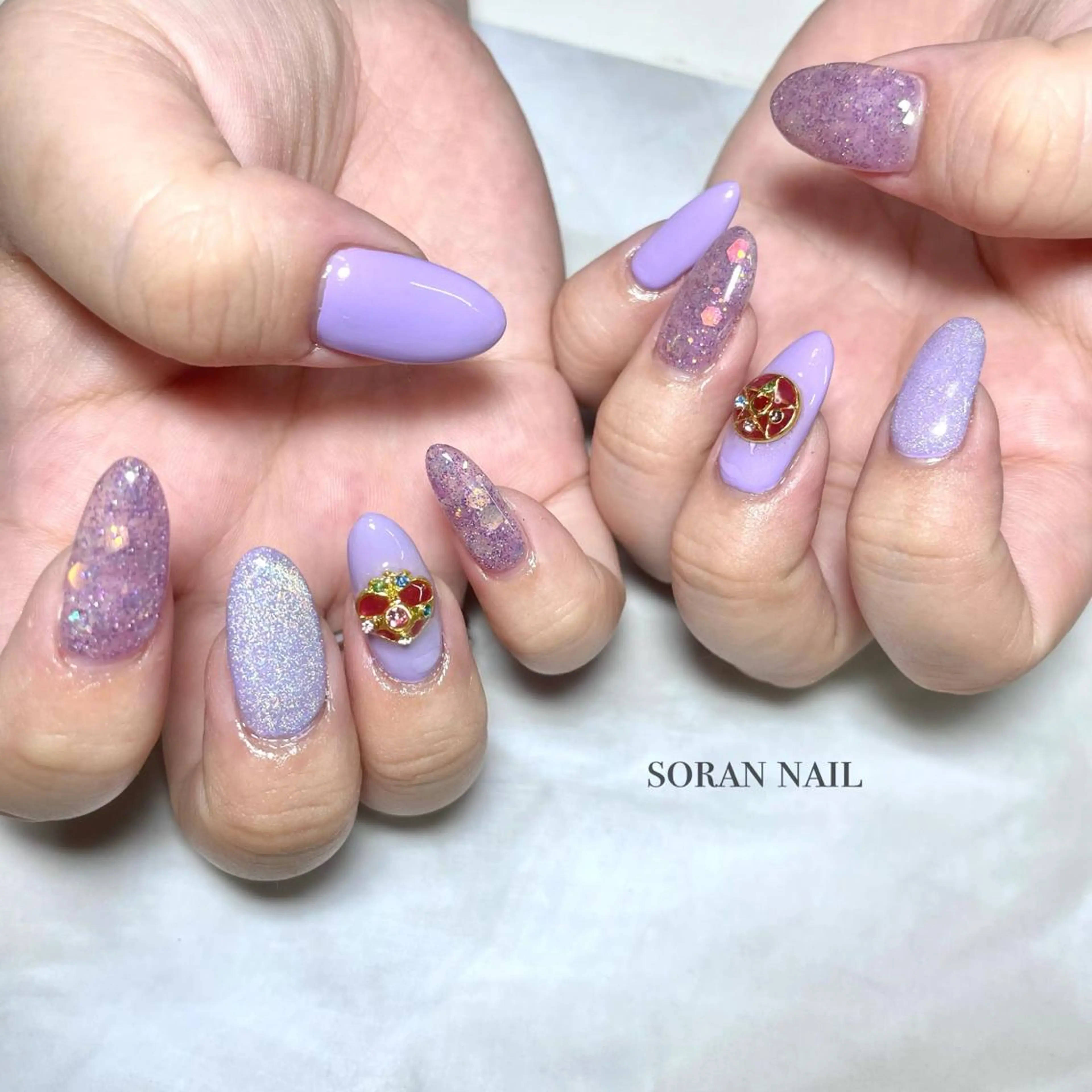 ネイル マグネットネイル ワンカラーネイル ハンドネイル soran nailのネイルデザイン