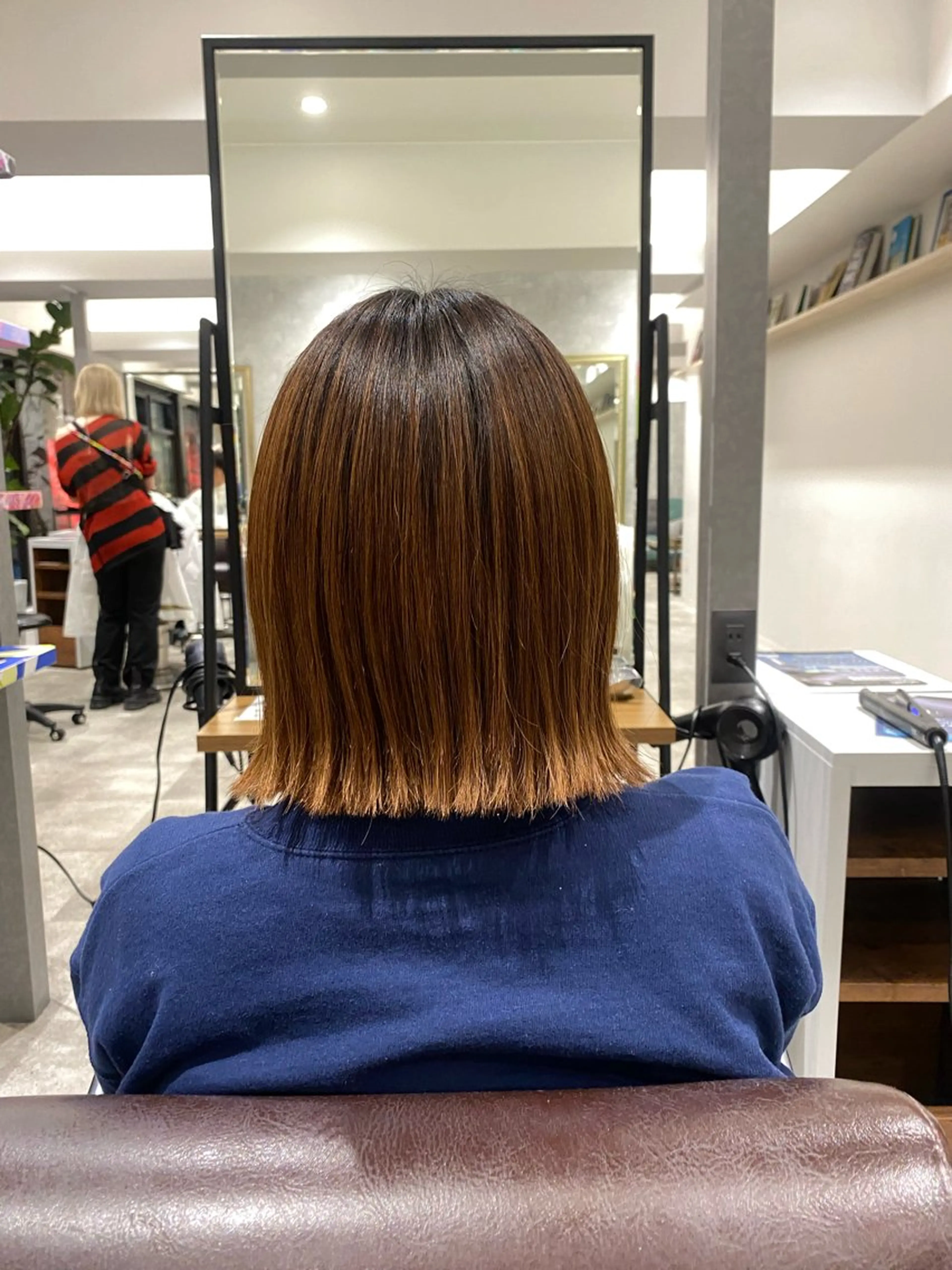 切りっぱなしボブの写真