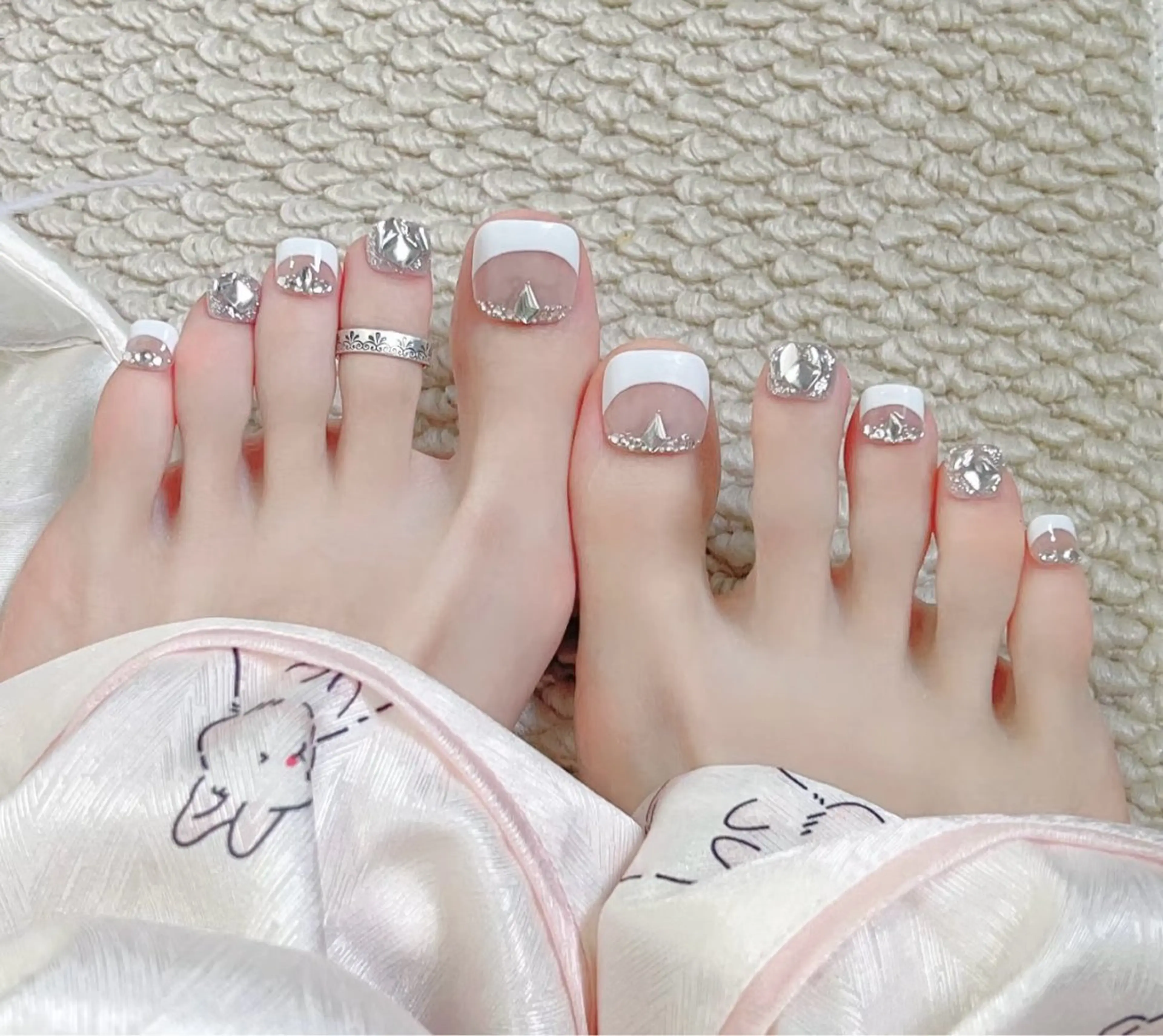 🎀foot 120分つけ放題8990（シンプル持ち込みデザイン）（ア—ト10本）（10日以内直し無料）の写真