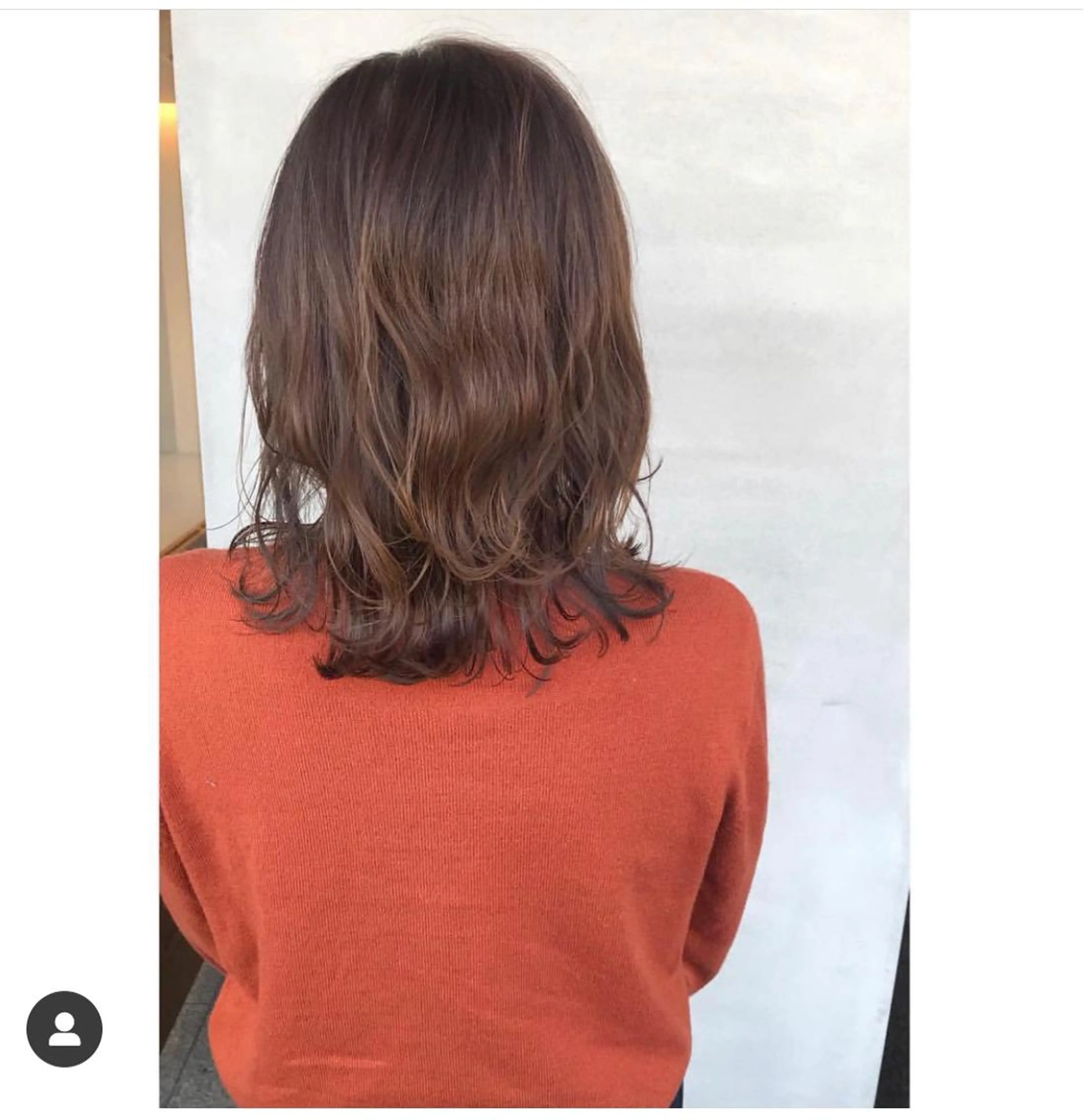 ミディアム カラー ベージュカラー ココアベージュ ヘアカラー 船津 佳奈美のヘアスタイル