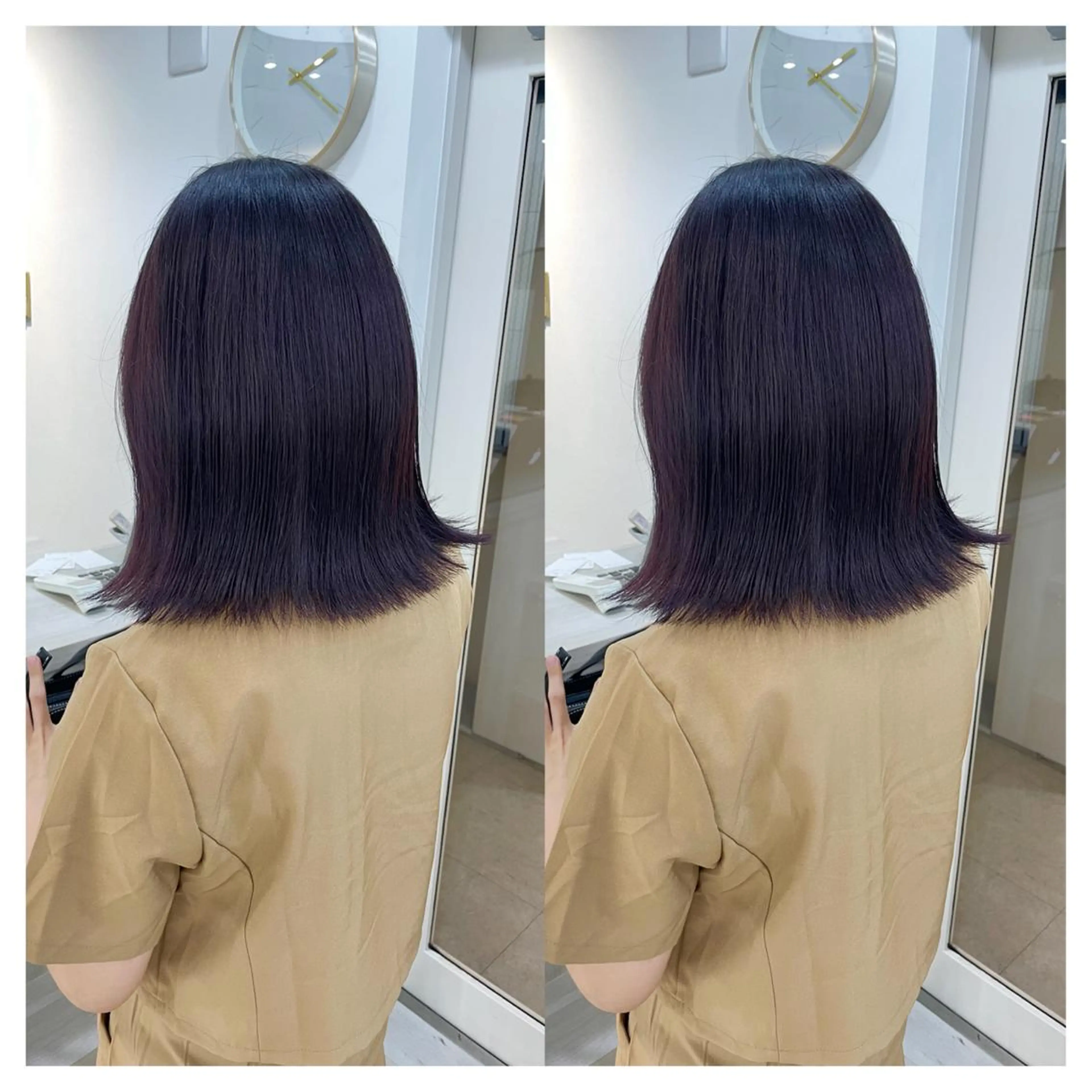 ミディアム カラー カット ヘアカラー トリートメント 村山 茉衣のヘアスタイル