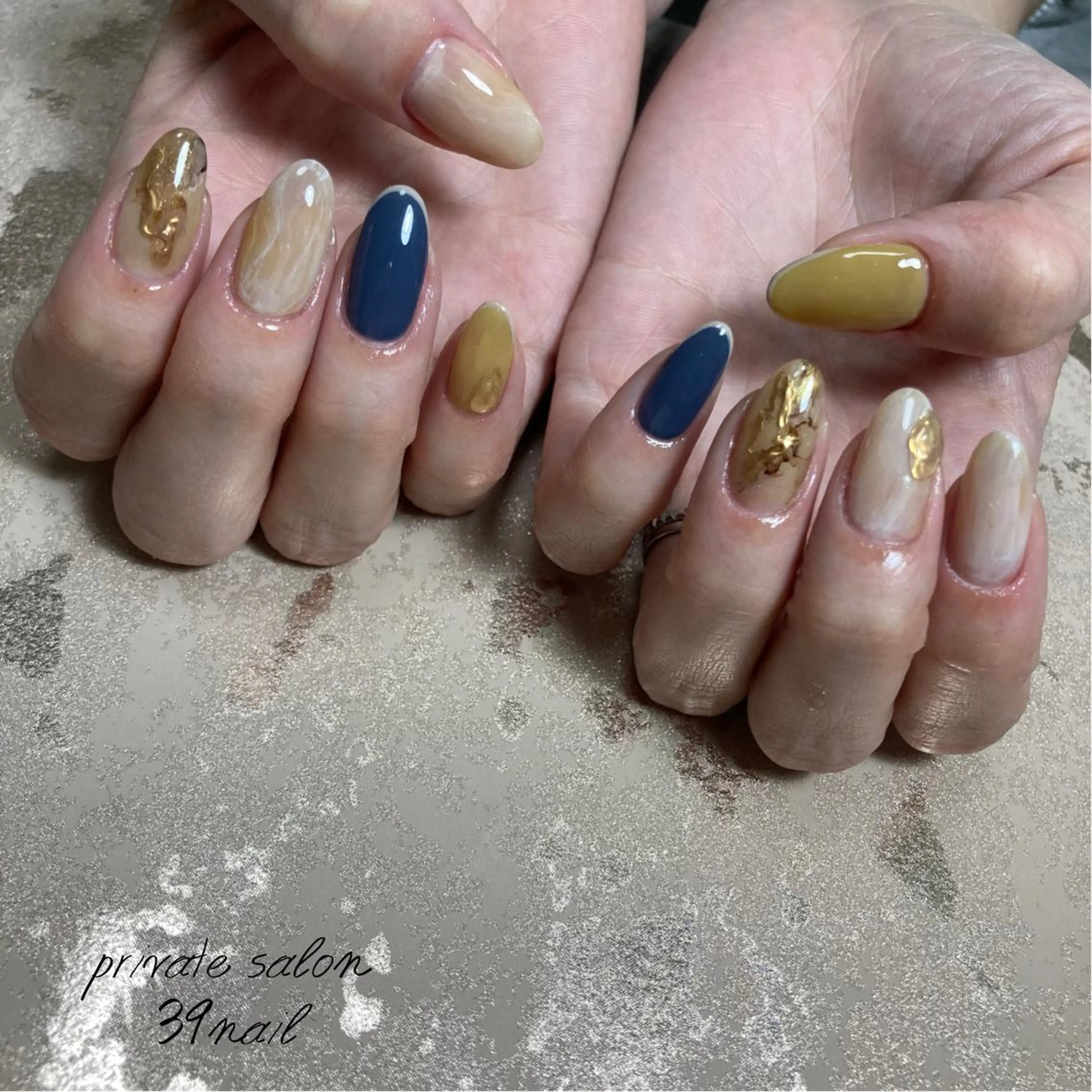 ミディアム ネイル ハンドネイル 京橋 【39nail】のネイルデザイン