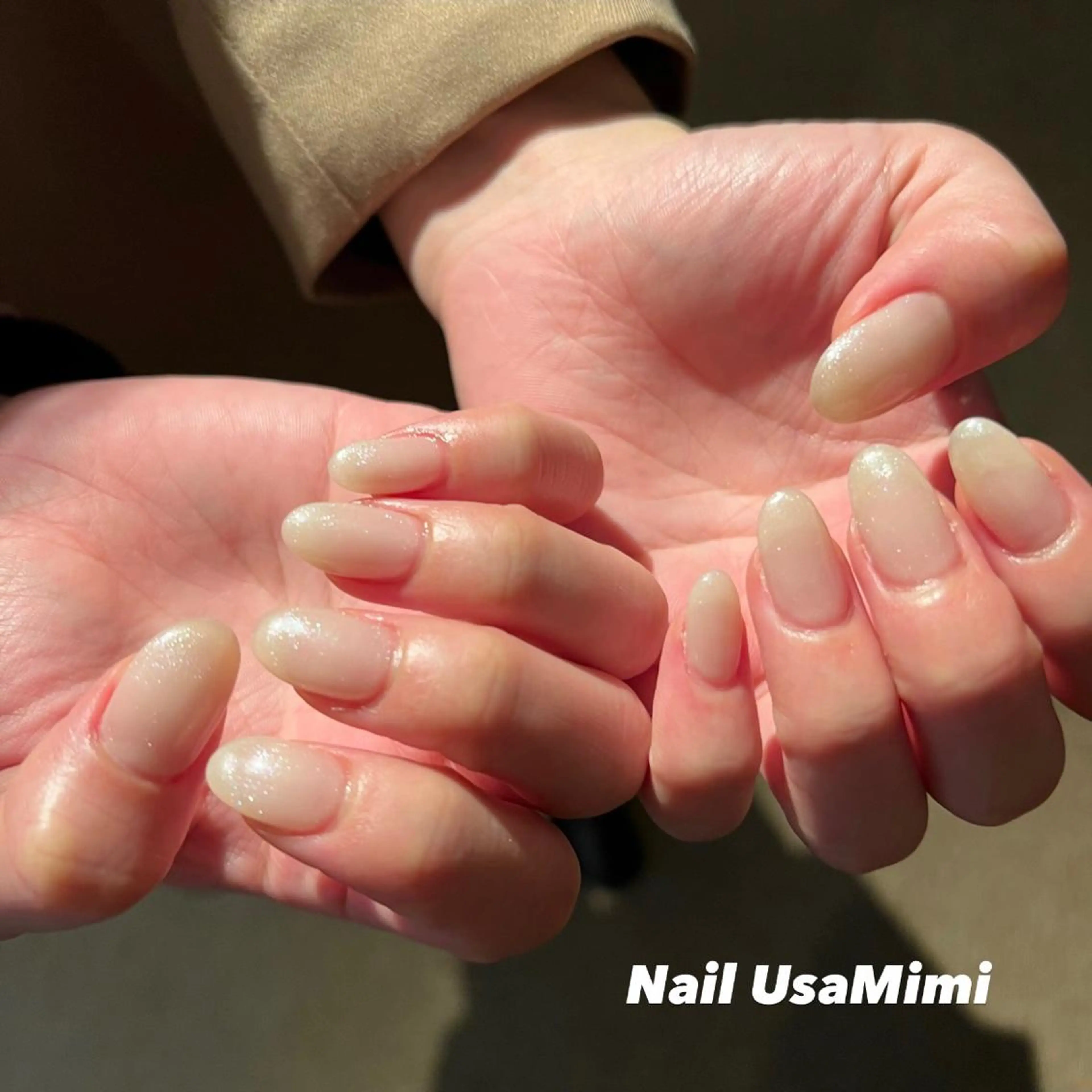ネイル クリアネイル フットネイル ジェルネイル マグネットネイル 持ち込み 本町ネイルNail UsaMimiのネイルデザイン