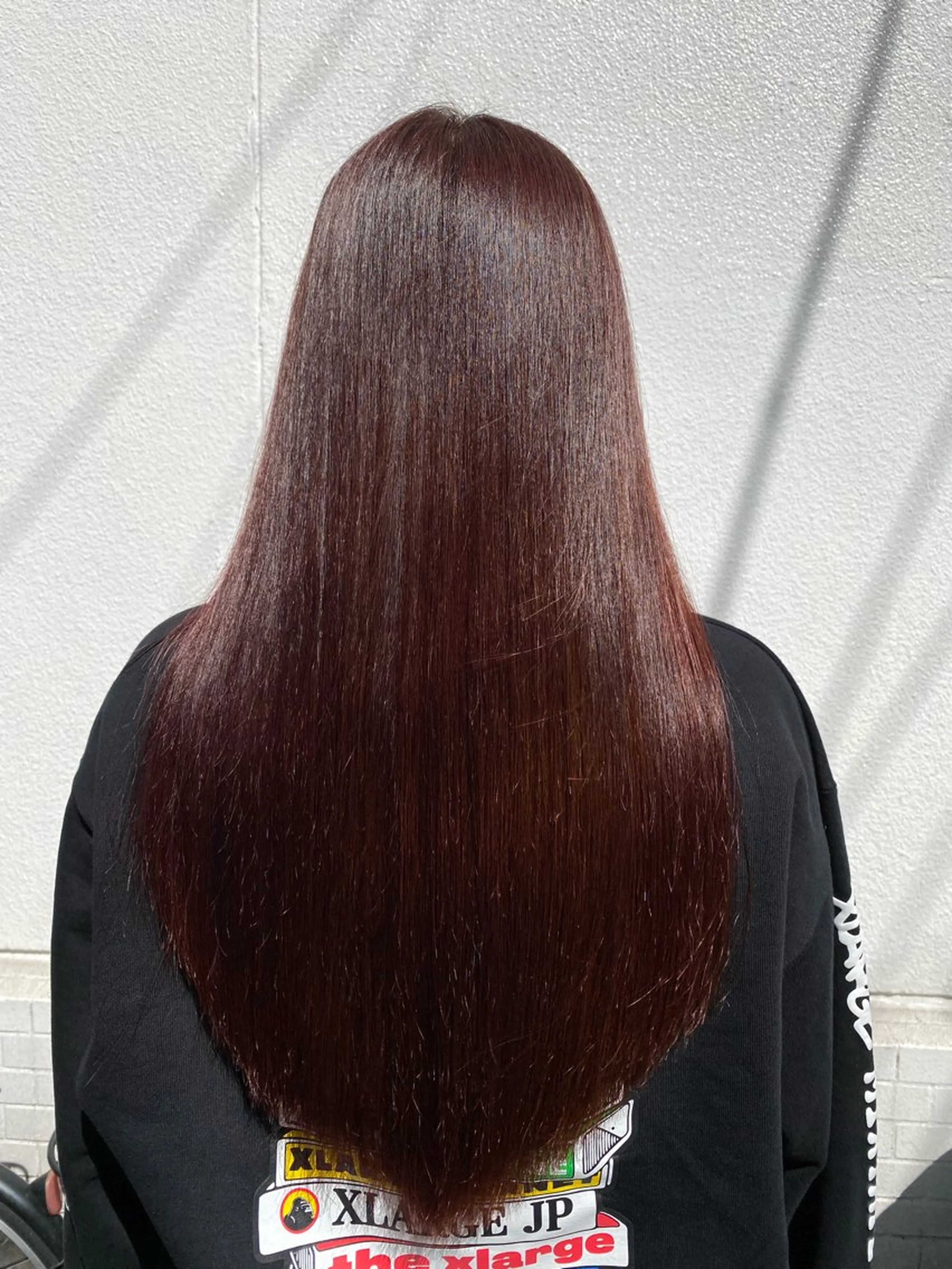 ロング カラー ピンクカラー レッドカラー トリートメント ヘアカラー GLOSS 心斎橋 山上のヘアスタイル