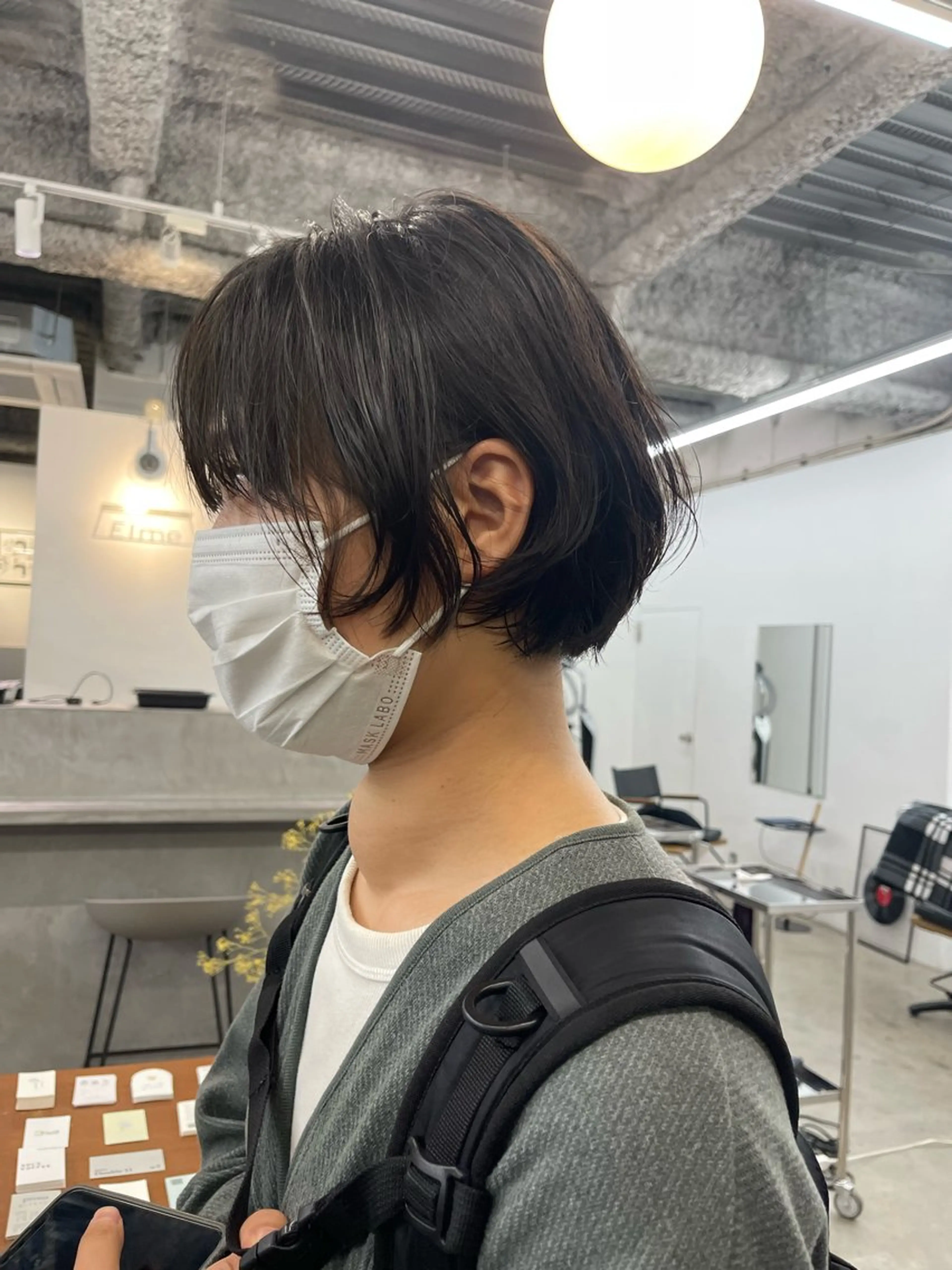 ショート パーマ Elme所属・デビュー前割引中🔥 平口はのんのヘアスタイル