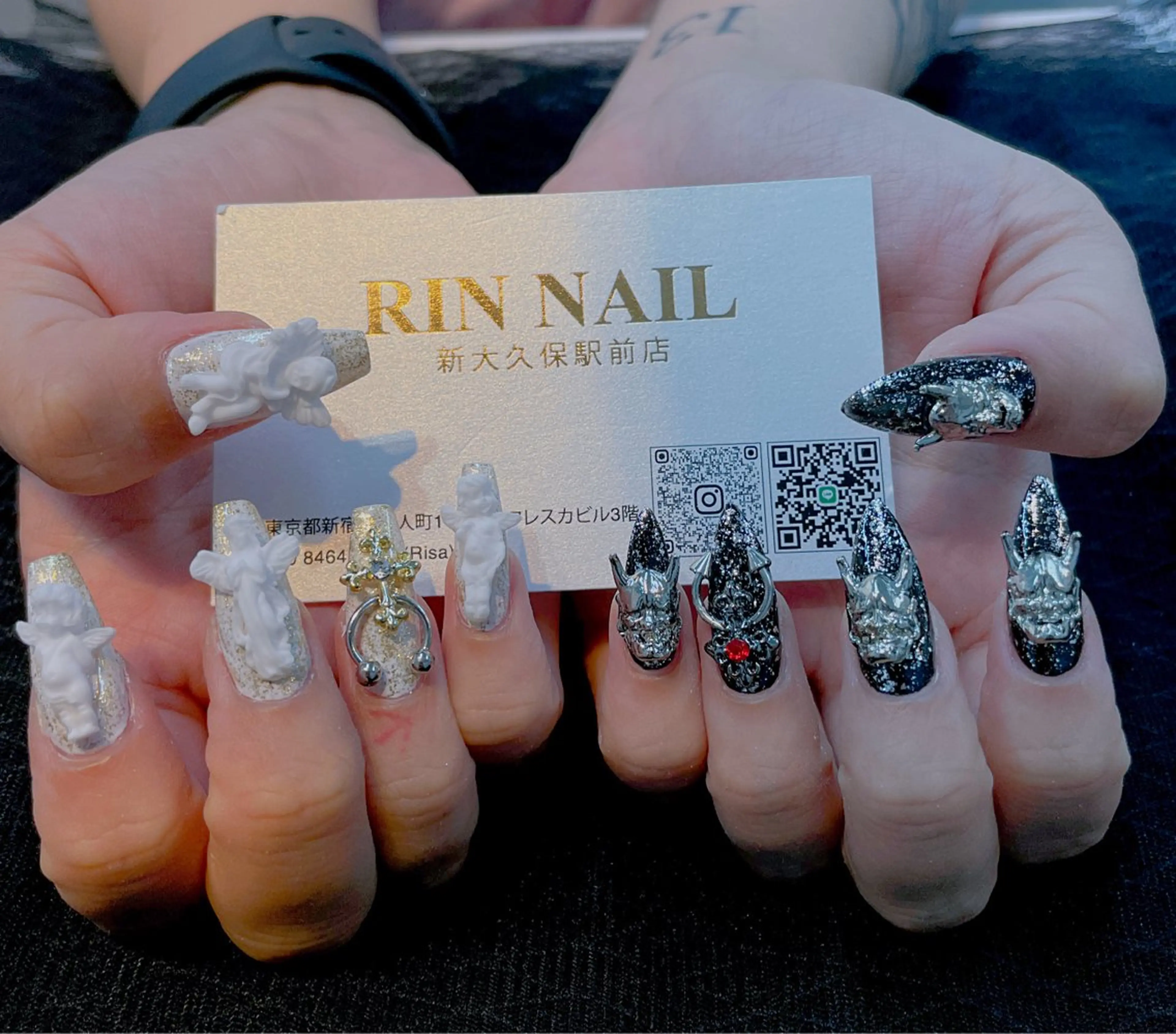 ネイル クリアネイル フレンチネイル ジェルネイル 韓国ネイル マグネットネイル ハンドネイル Rin Nail所属・Rin Nailのネイルデザイン