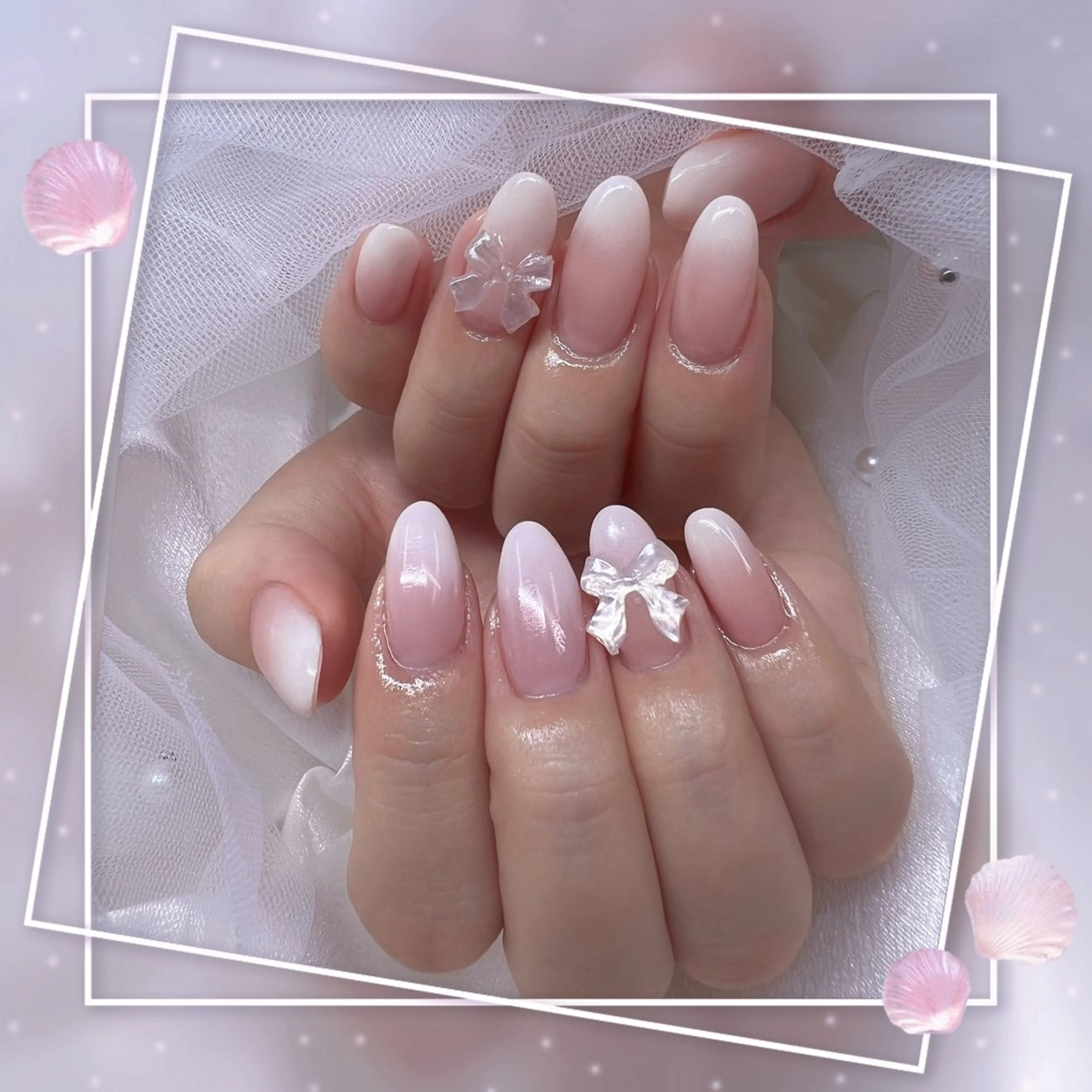 ネイル チークネイル フレンチネイル グラデーション マグネットネイル マグネットフレンチ ハンドネイル ハンドケア Chill Nailsalonのネイルデザイン