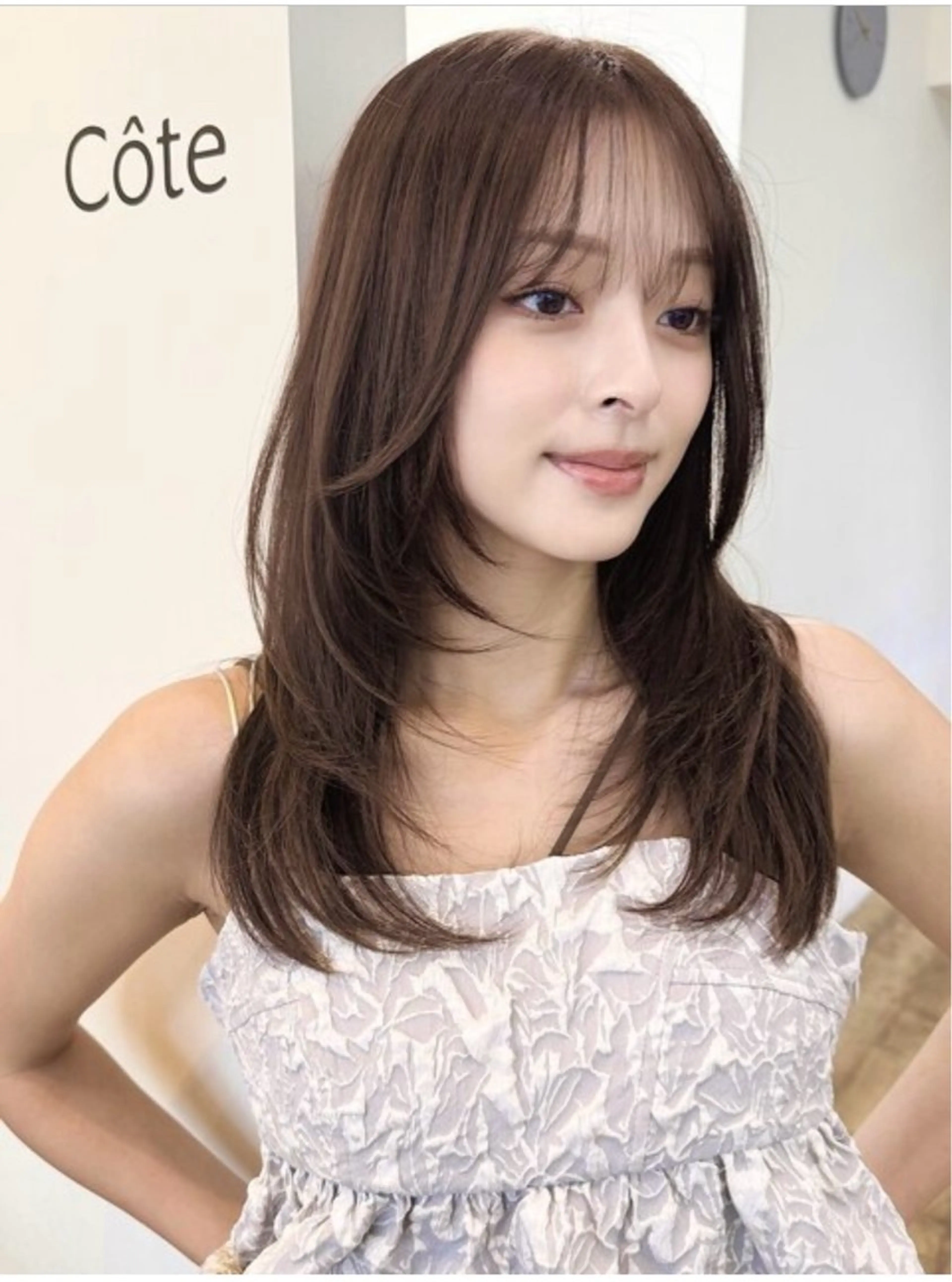 ミディアム Côte所属・レイヤー/ボブカット ゆい/Côte表参道のヘアスタイル