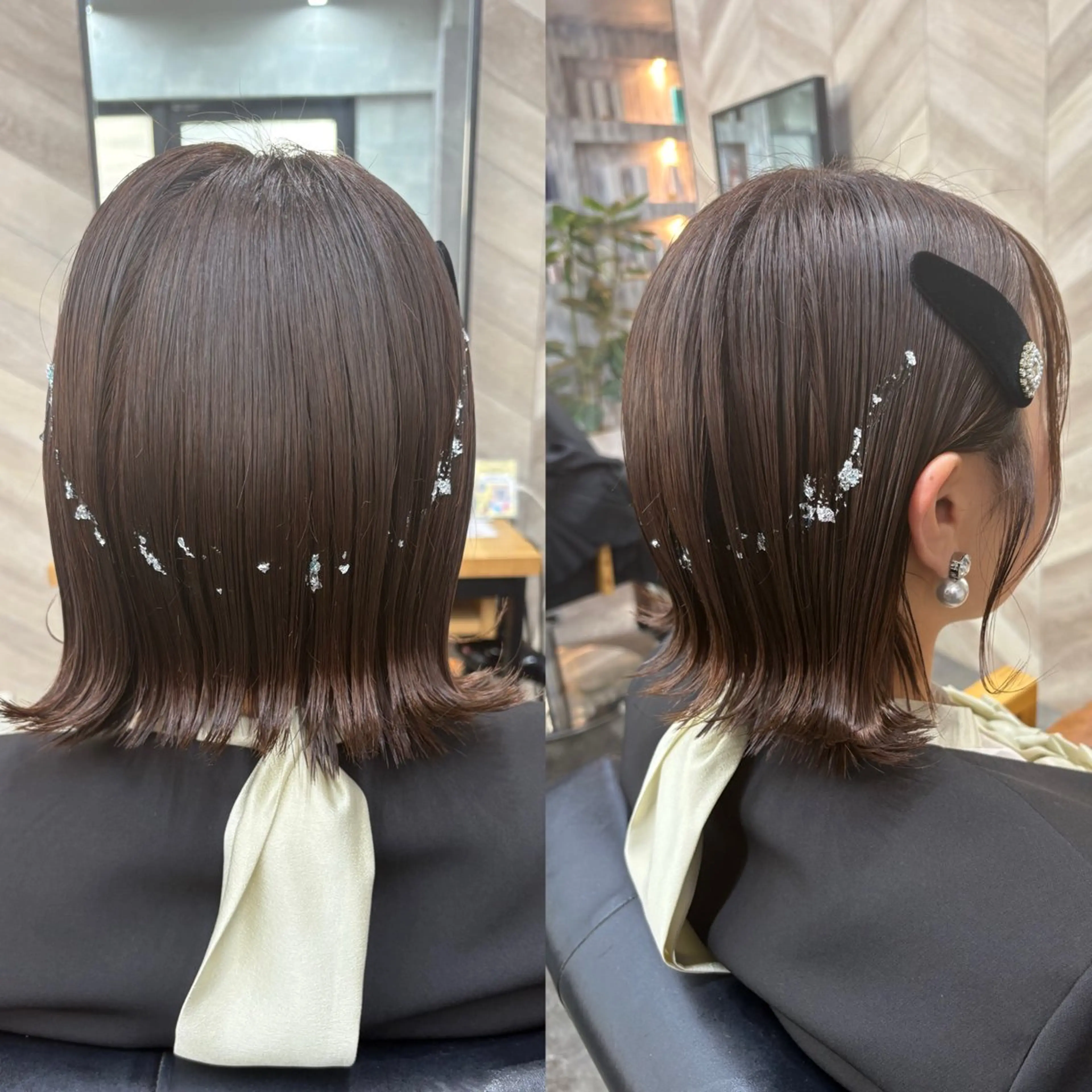 ショート ヘアアレンジ 外ハネヘア ヘアセット 飯塚 沙衣のヘアスタイル
