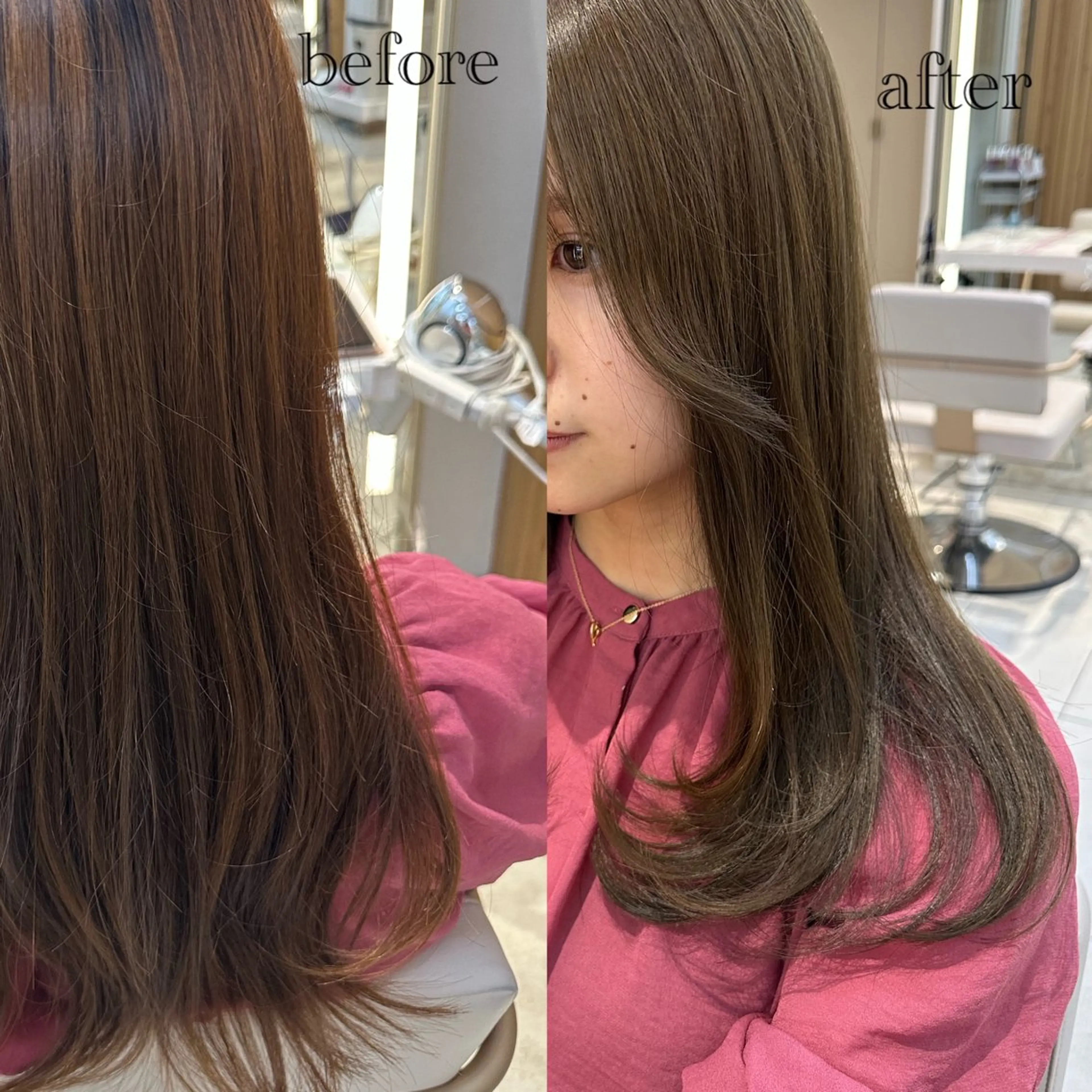 セミロング oto🎀×美髪× シースルー前髪🤍のヘアスタイル