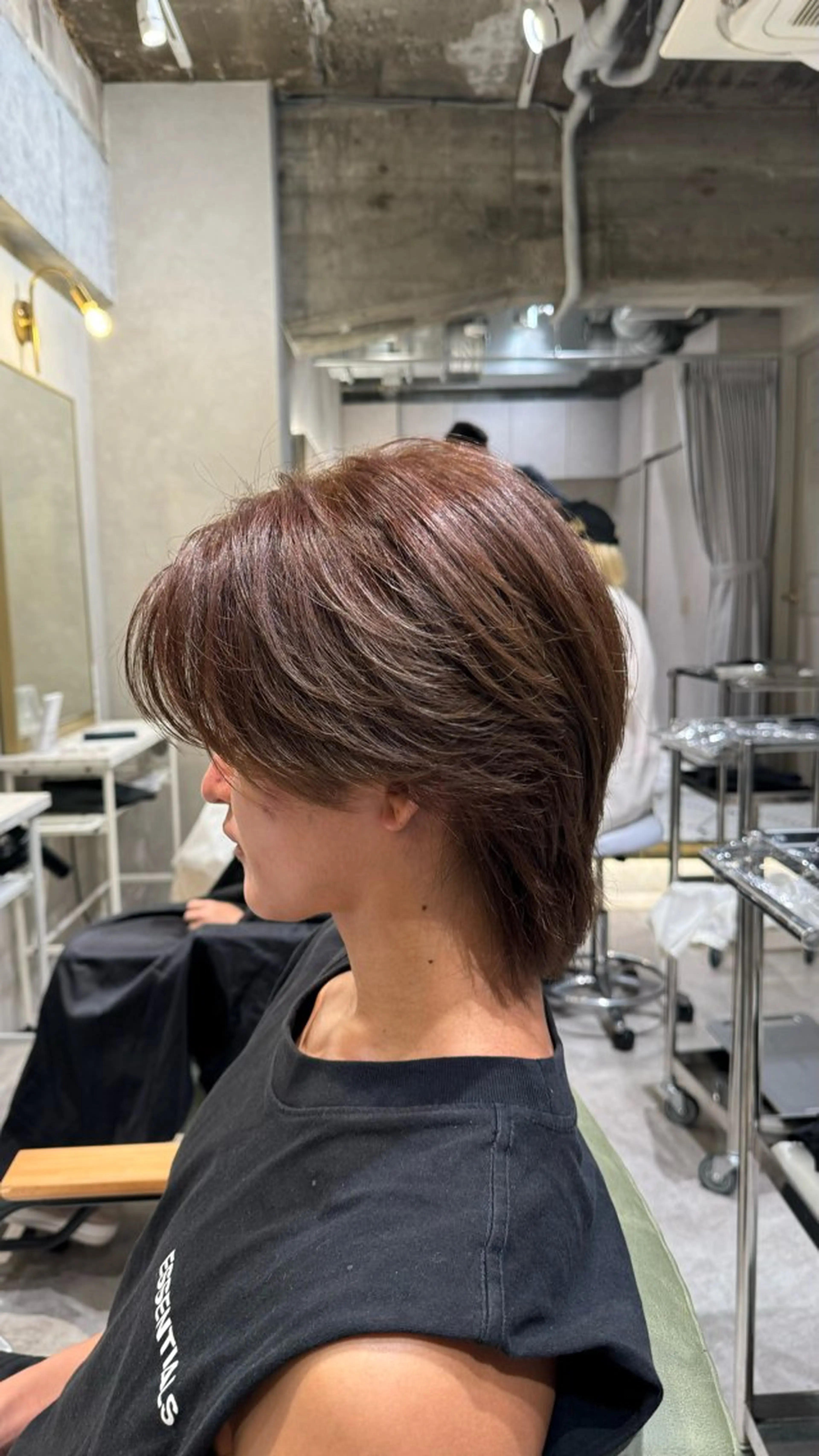 メンズ センターパート カット 再現性の高いパーマ 🌀ふうき🌀のヘアスタイル