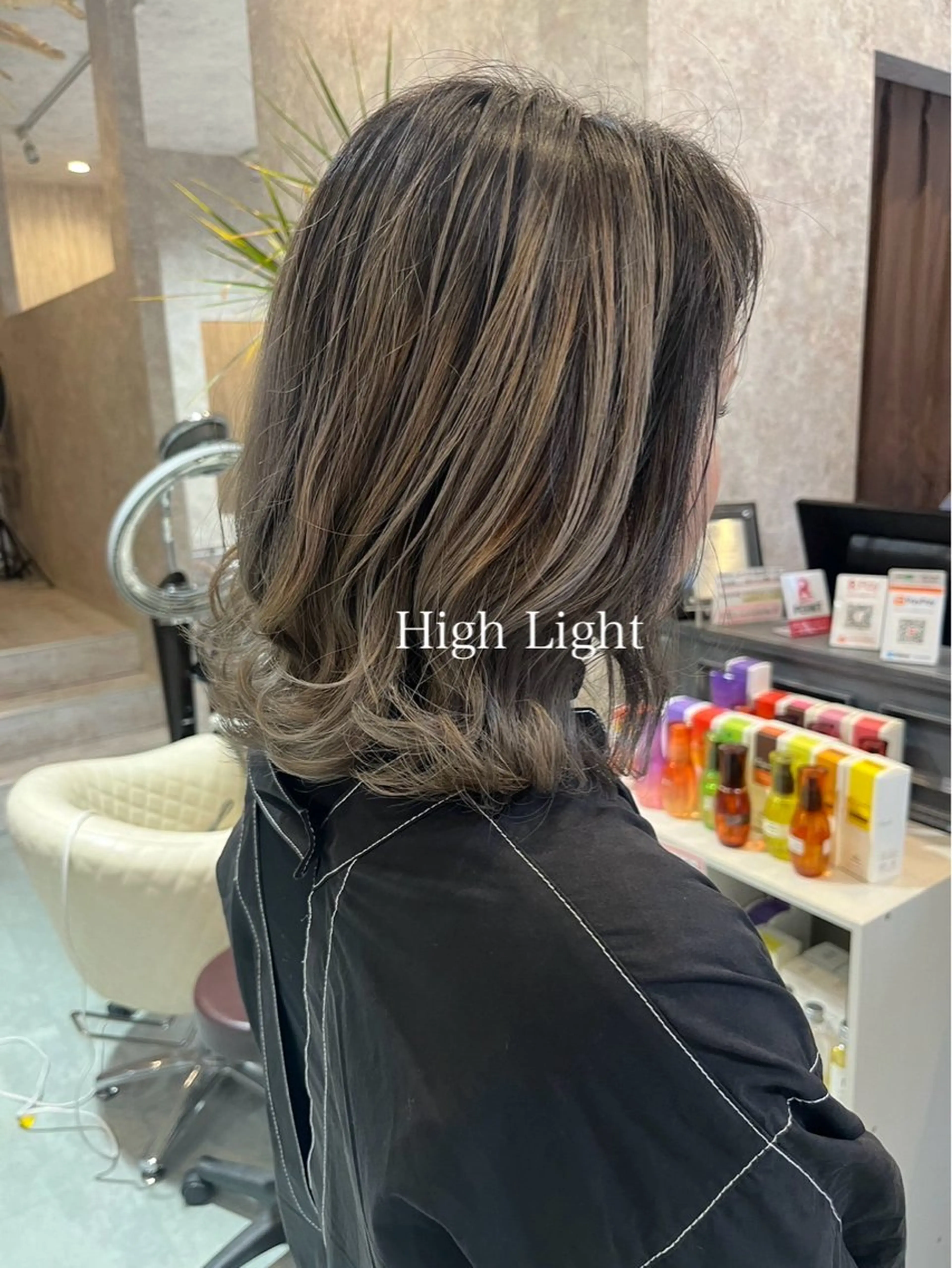 ミディアム カラー ベージュカラー ブリーチ ブルーカラー ダブルカラー グラデーションカラー 💈Blanco💈 カラー&ケア🌈のヘアスタイル