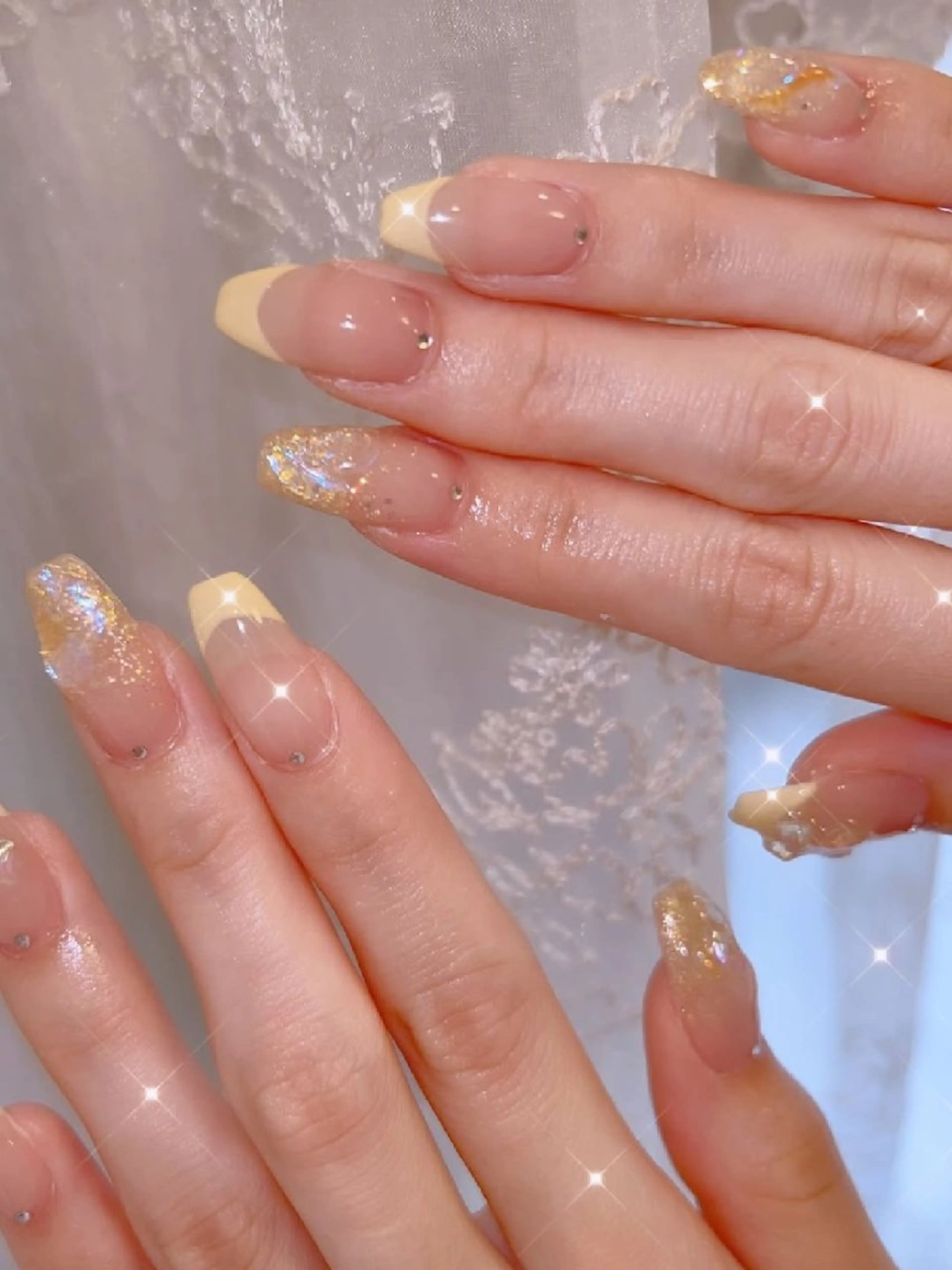 ネイル 長さ出し ジェルネイル 韓国ネイル マグネットネイル ニュアンスネイル ハンドネイル I LOVE ME NAIL.｡.:*♡のネイルデザイン