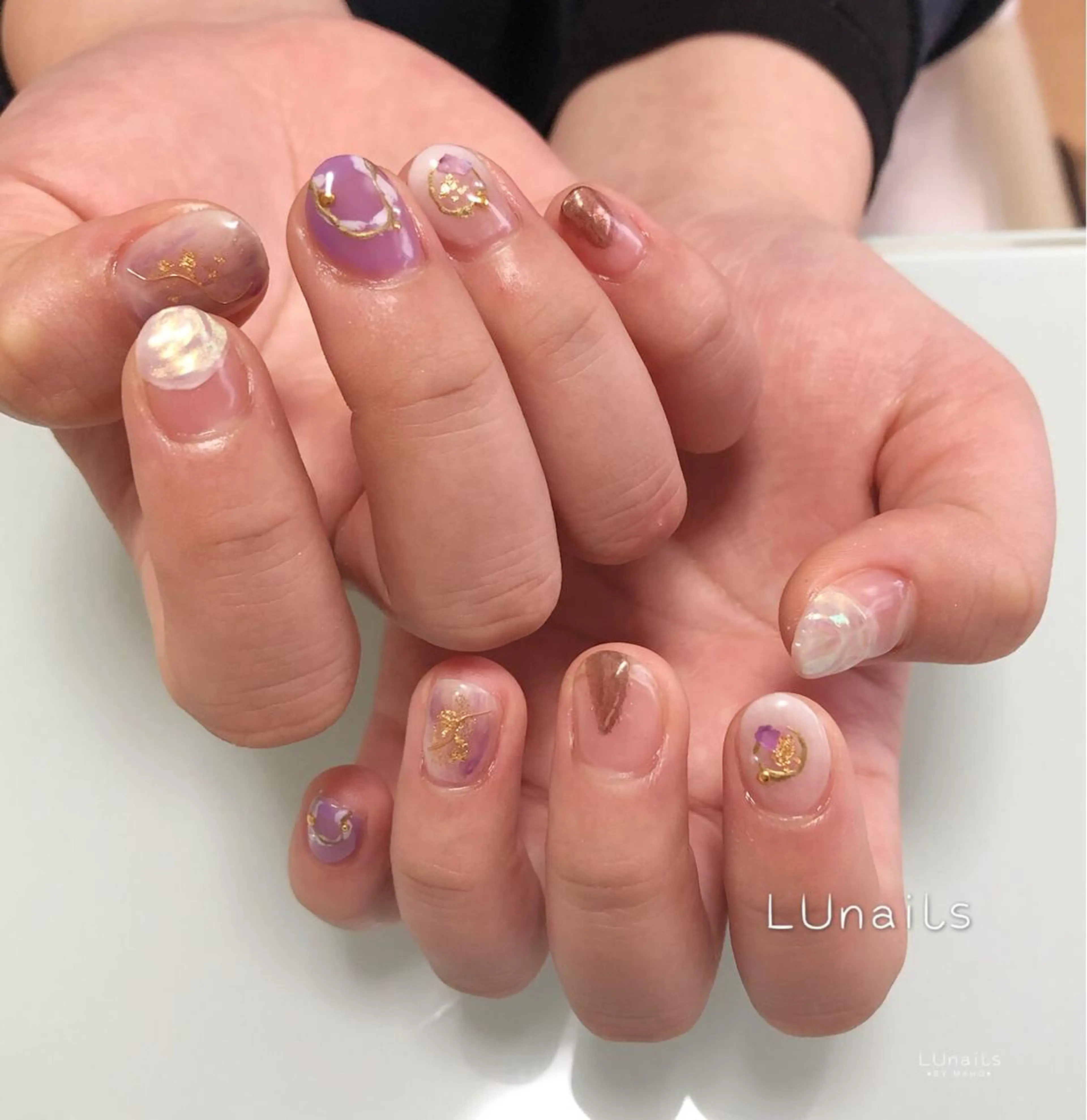 ネイル アートネイル ハンドネイル LUnails MAHOのネイルデザイン