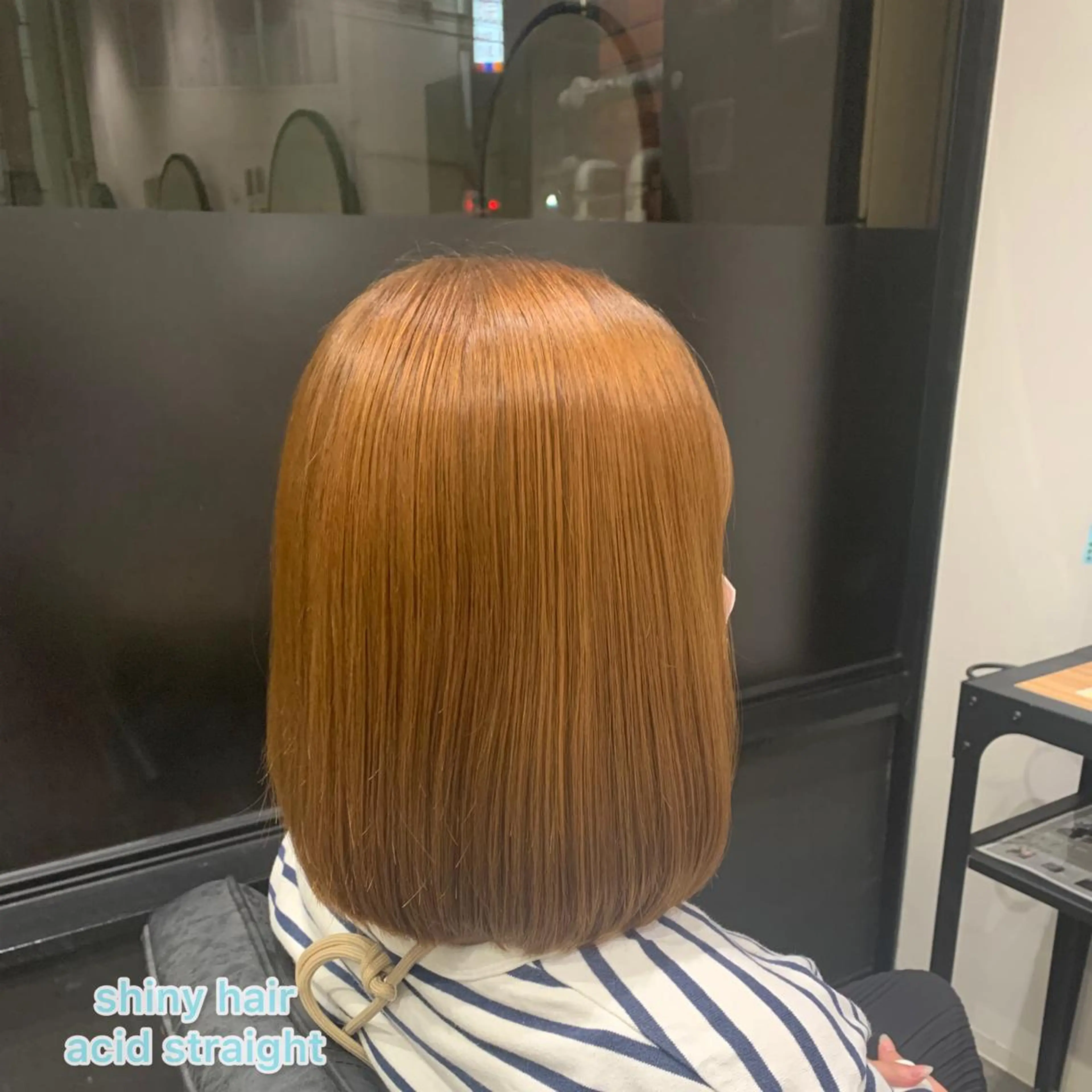 ミディアム パーマ 酸性ストレート ストレートパーマ カット 縮毛矯正 トリートメント 上田 紗也のヘアスタイル