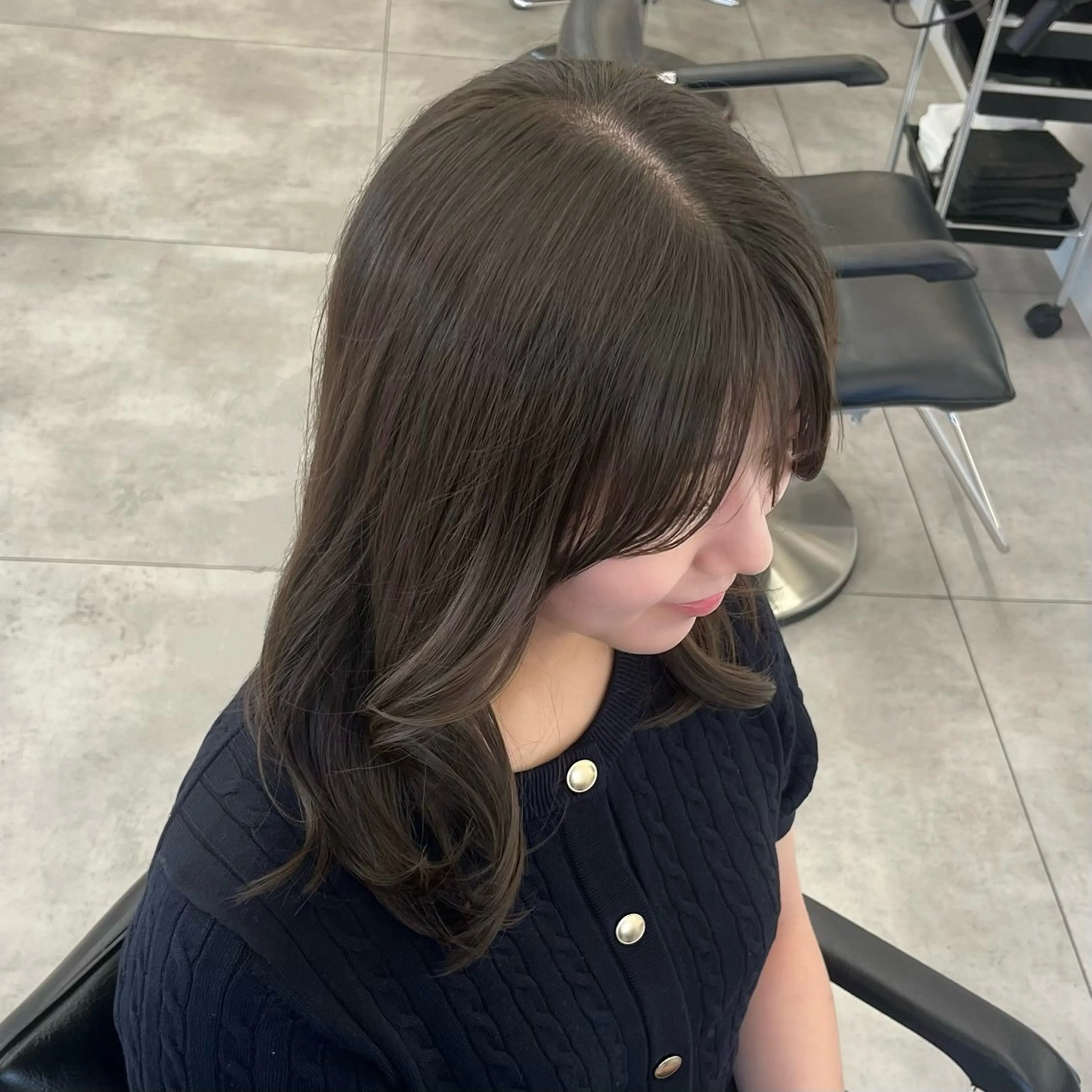 ミディアム くびれヘア 小顔カット カット ヘアカラー トリートメント ☘ ́レイヤー/ボブ maya☘ ́のヘアスタイル