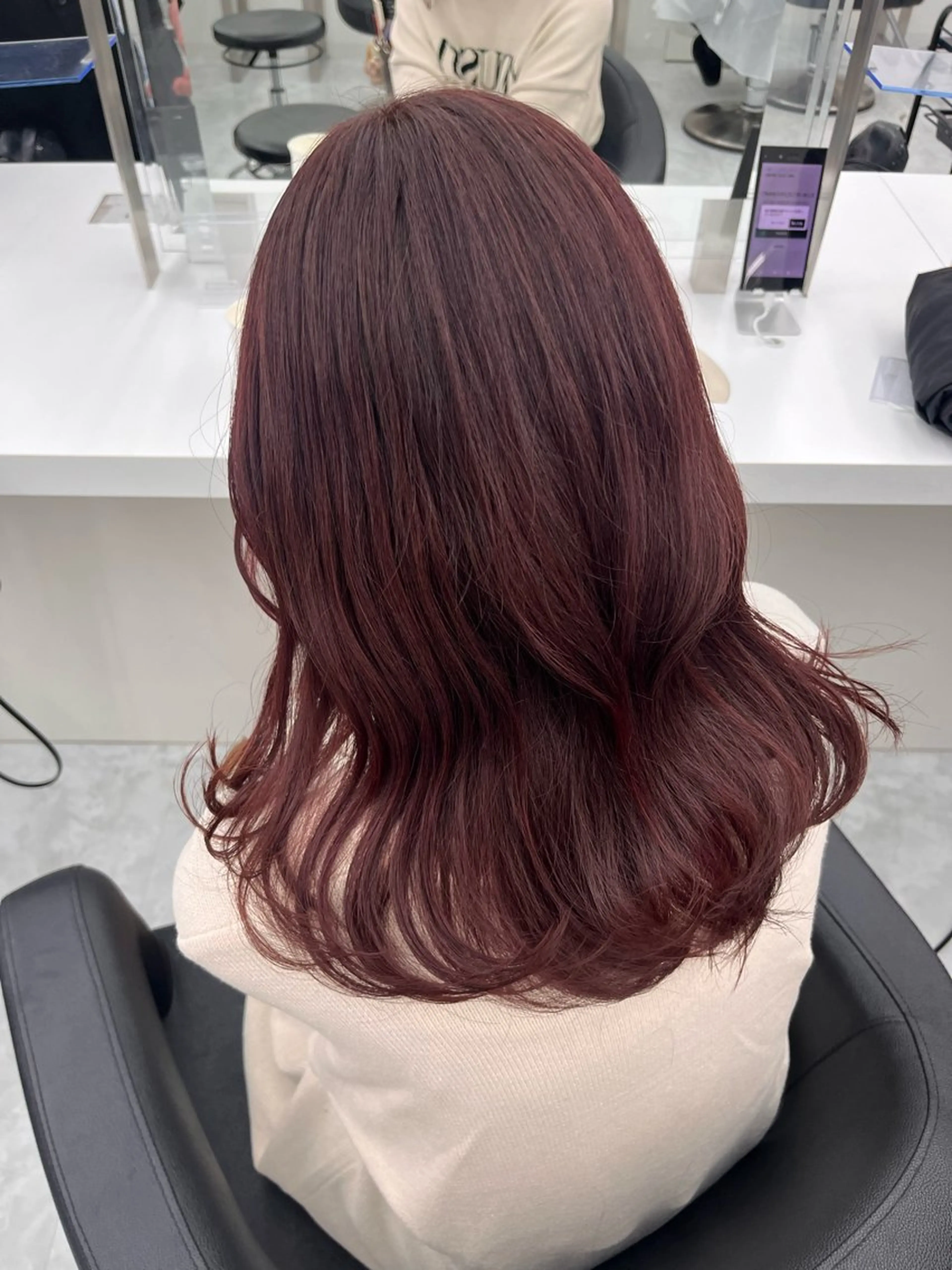 セミロング ヘアカラー ♡ナチュラルガーリー ♡ベージュ♡RINAのヘアスタイル