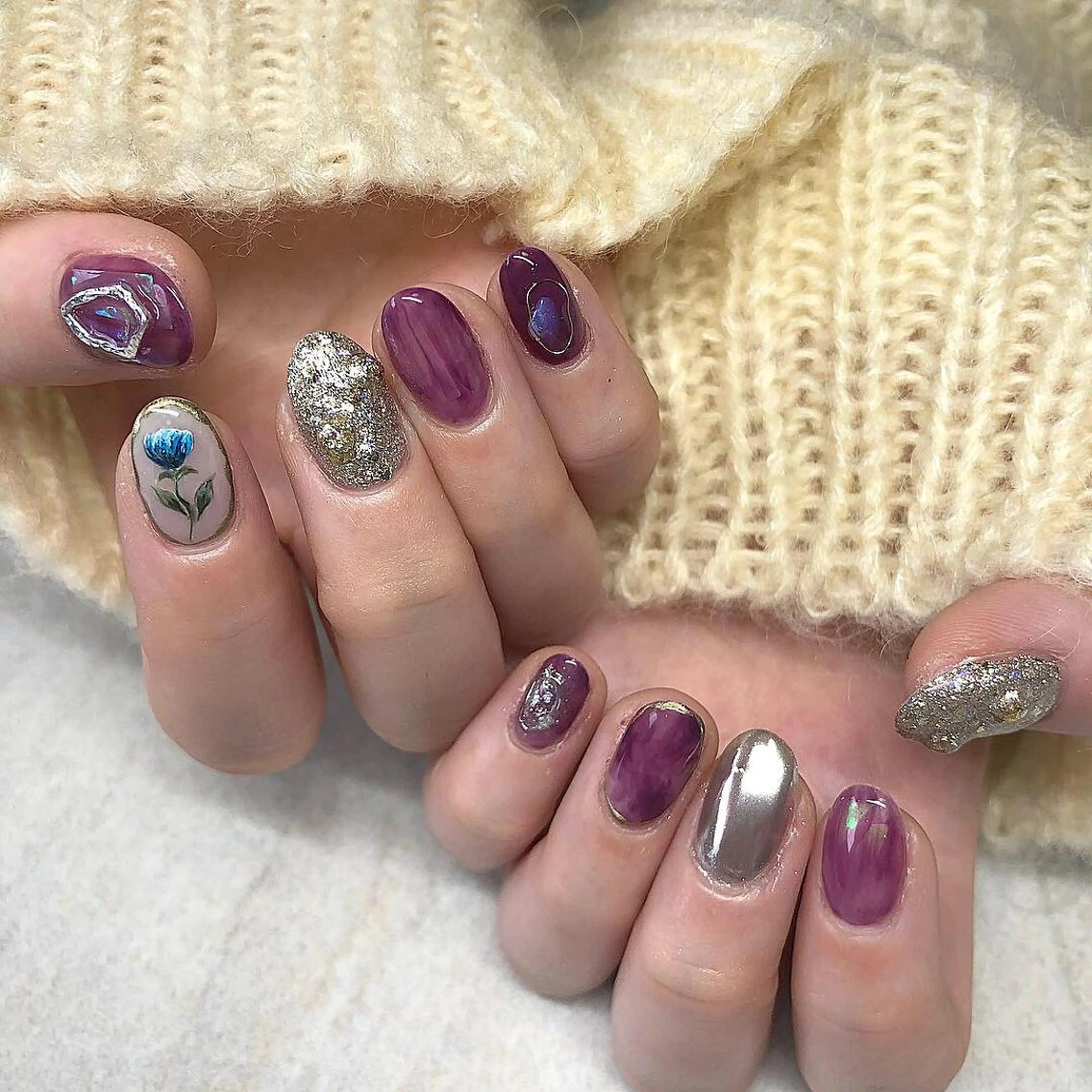 ネイル ハンドネイル Twinkling( private salon)所属・伊藤 京香のネイルデザイン