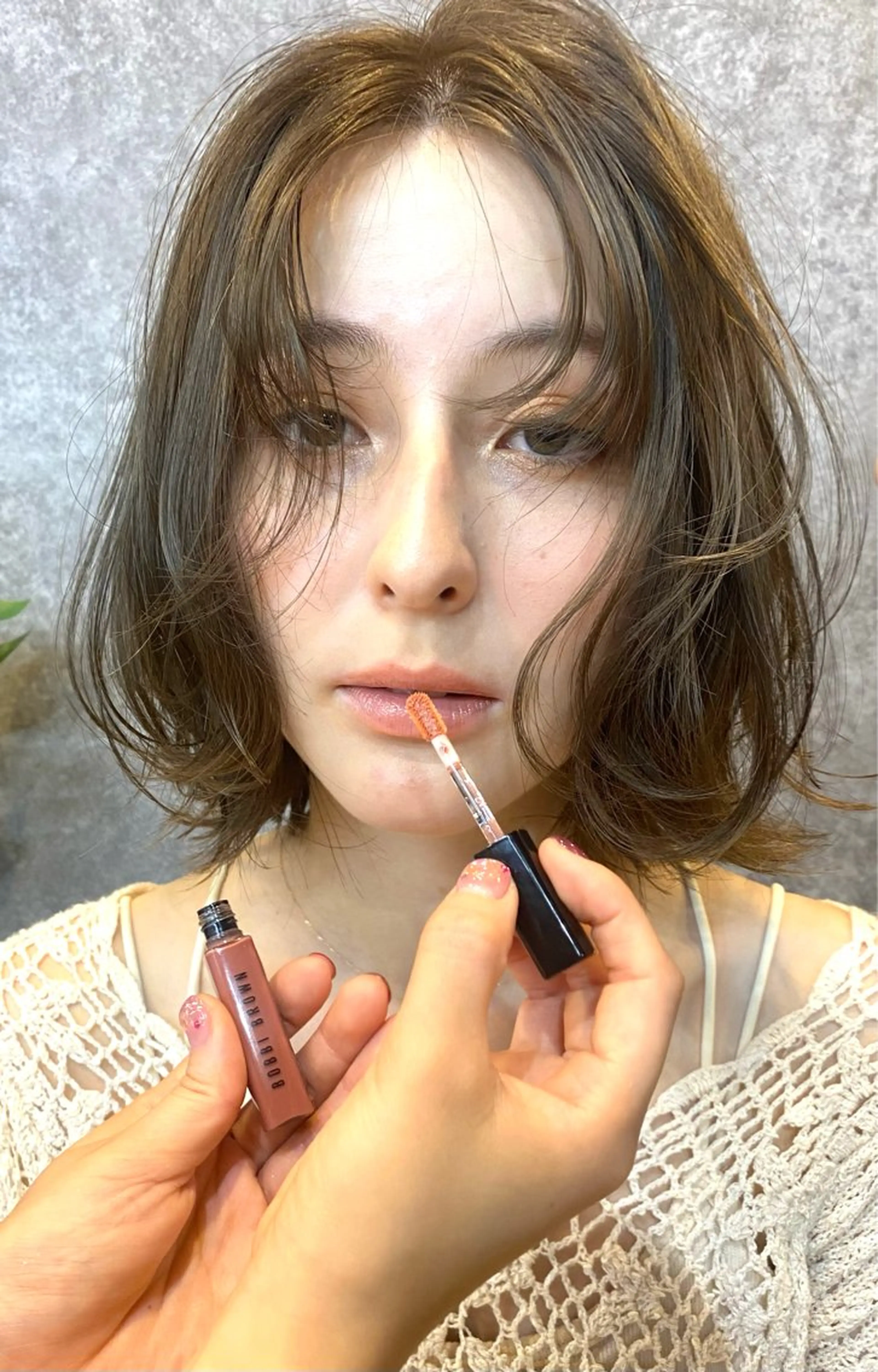 セミロング cocoa船橋所属・船橋レイヤーカット 川緑　一吹のヘアスタイル