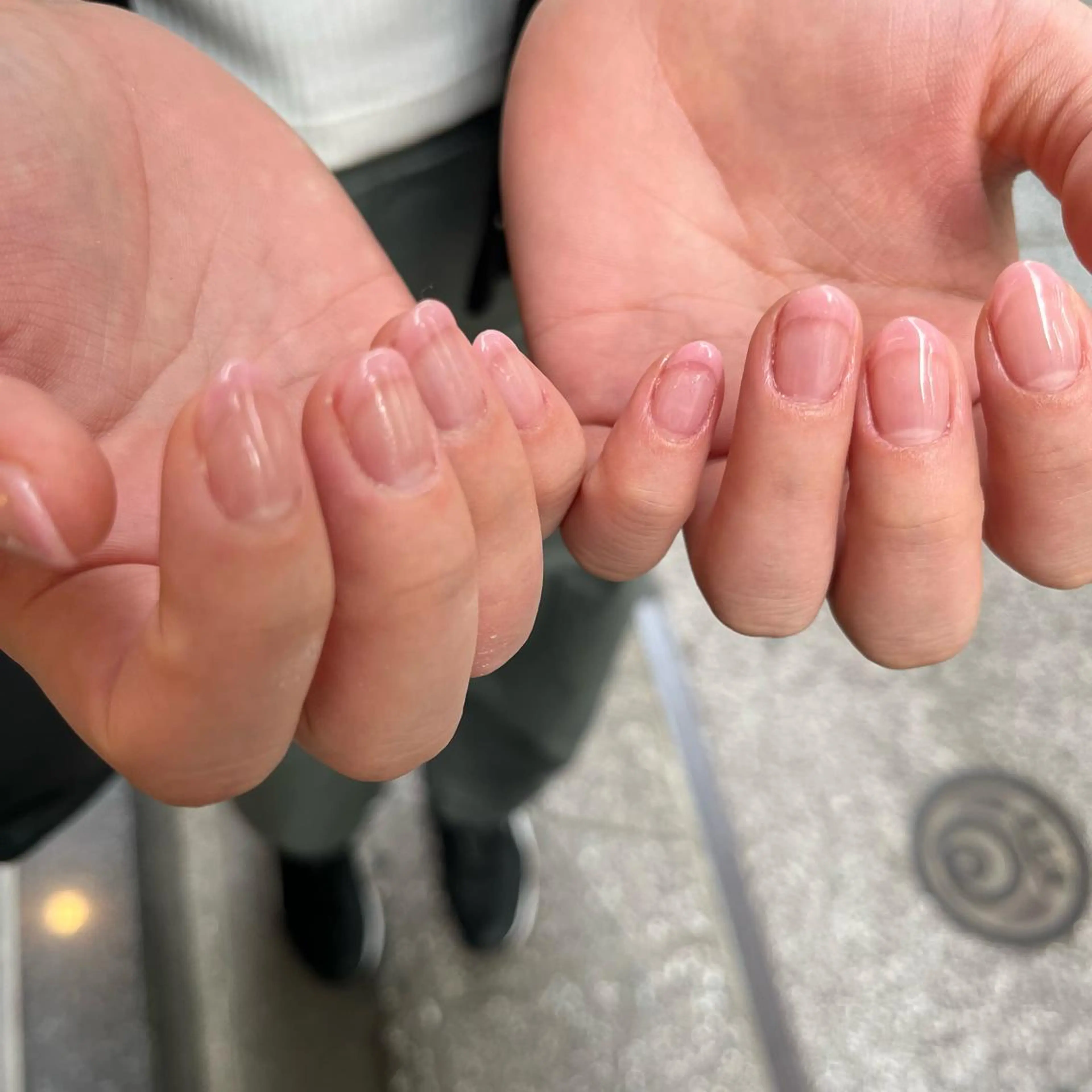 ネイル フレンチネイル ピンク 関谷 真登佳のネイルデザイン