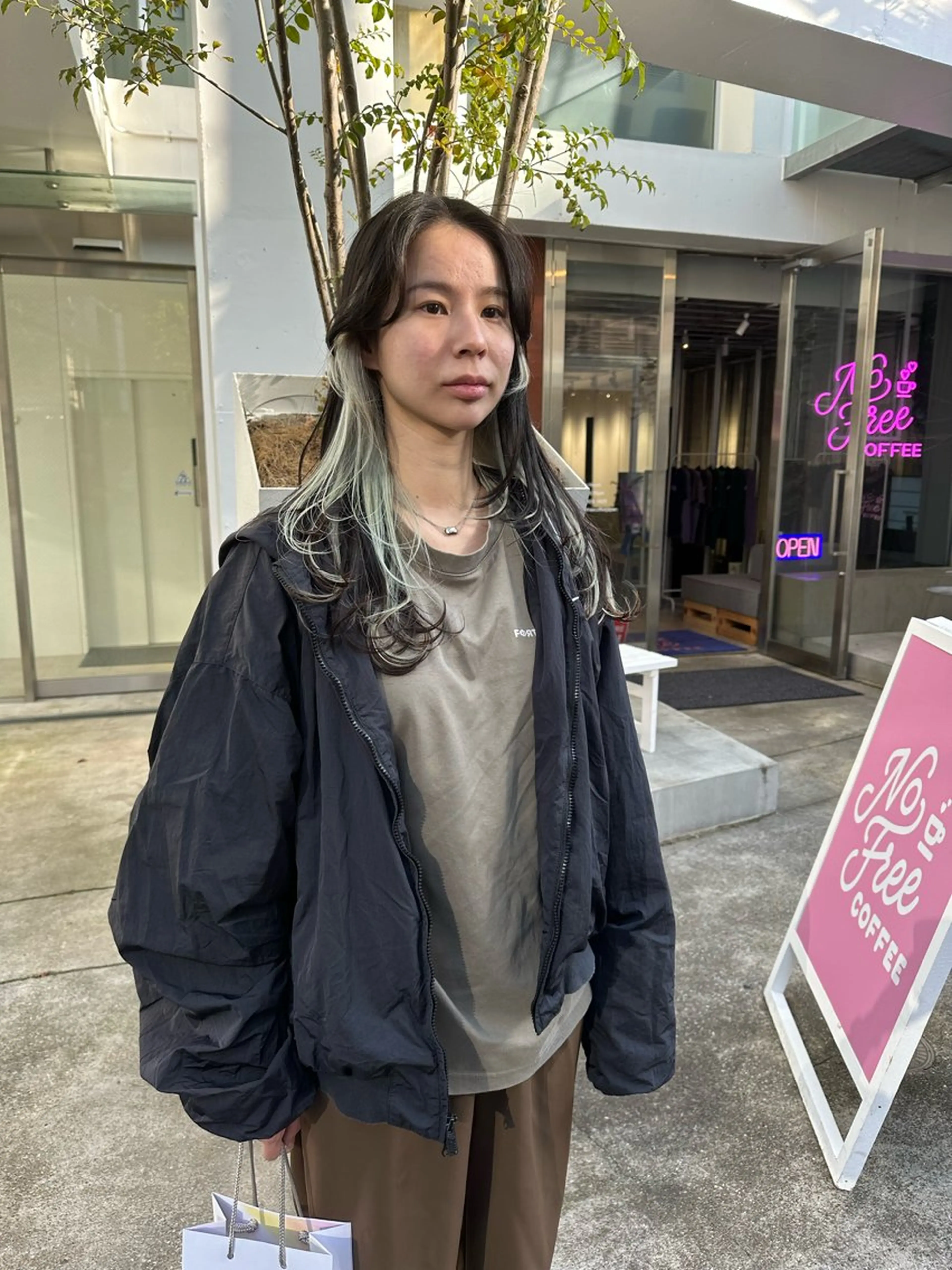 ロング ボブ レイヤーカット ロング カット トリートメント REINA☁️透明感 カラー/ぷつっと♡のヘアスタイル