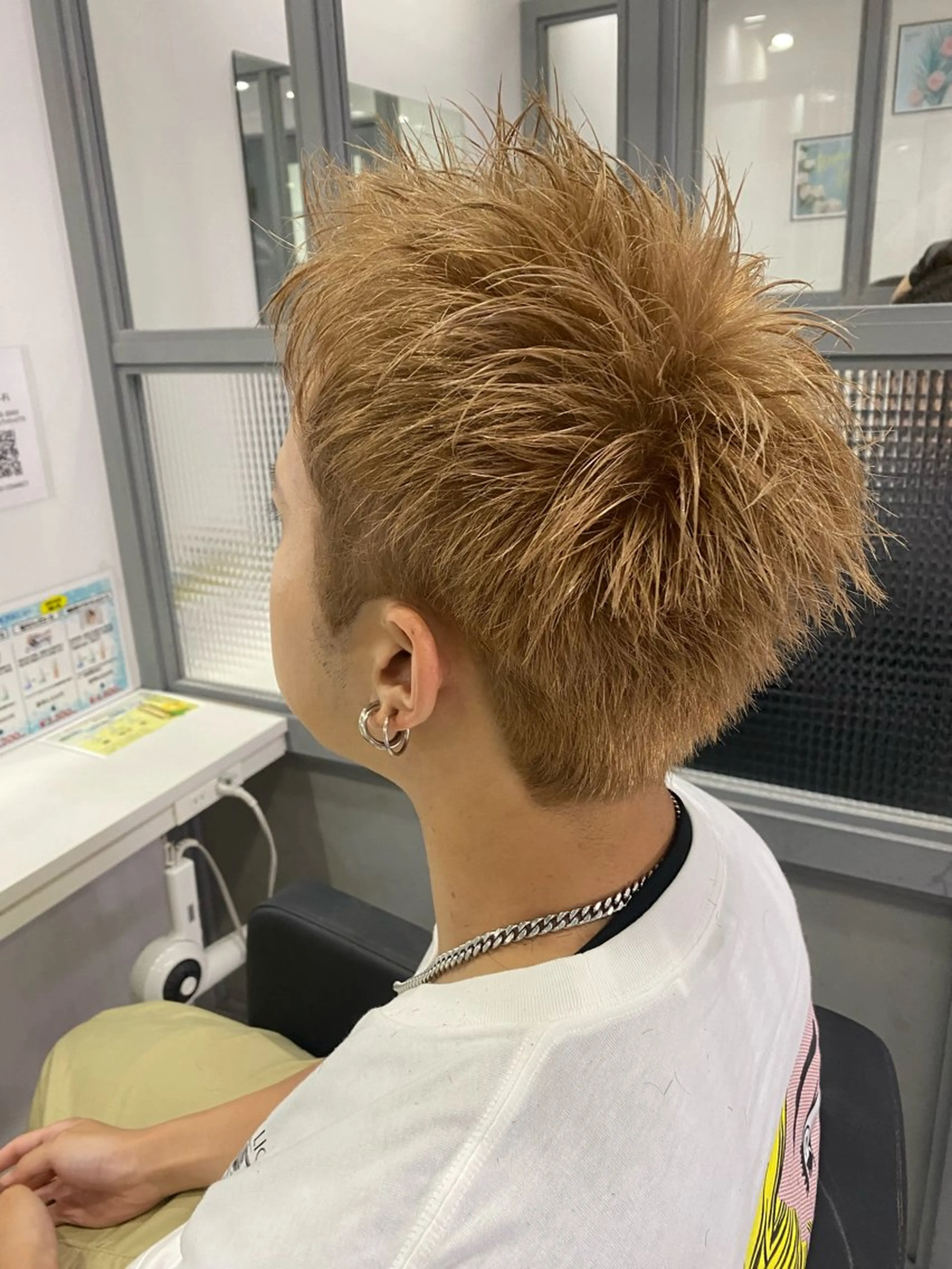 ショート メンズ スパイキーショート ショートヘア カット 🟣メンズパーマ 川端 永遠🟣のヘアスタイル