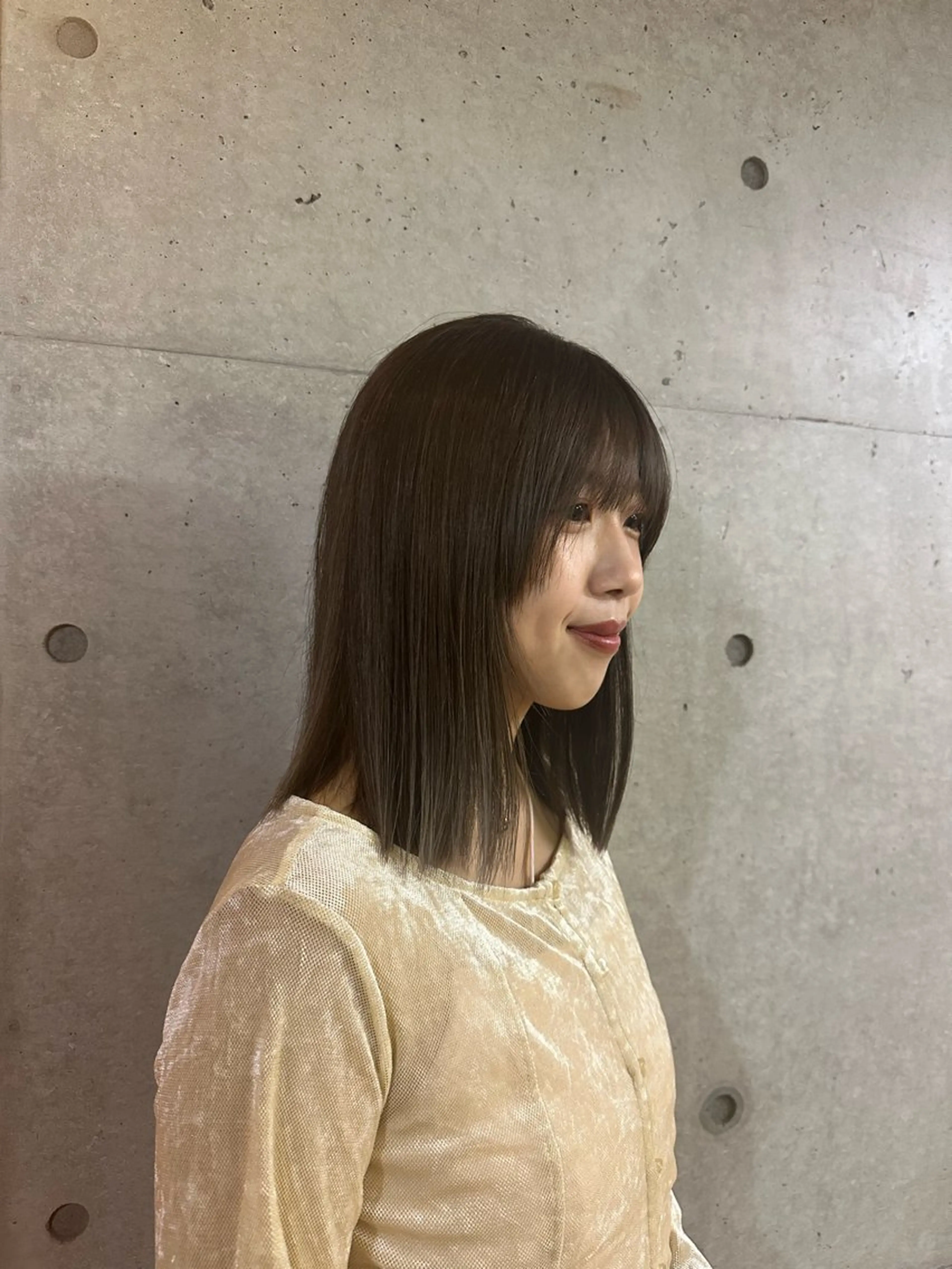 ミディアム ヘアカラー MISAKI ‎のヘアスタイル