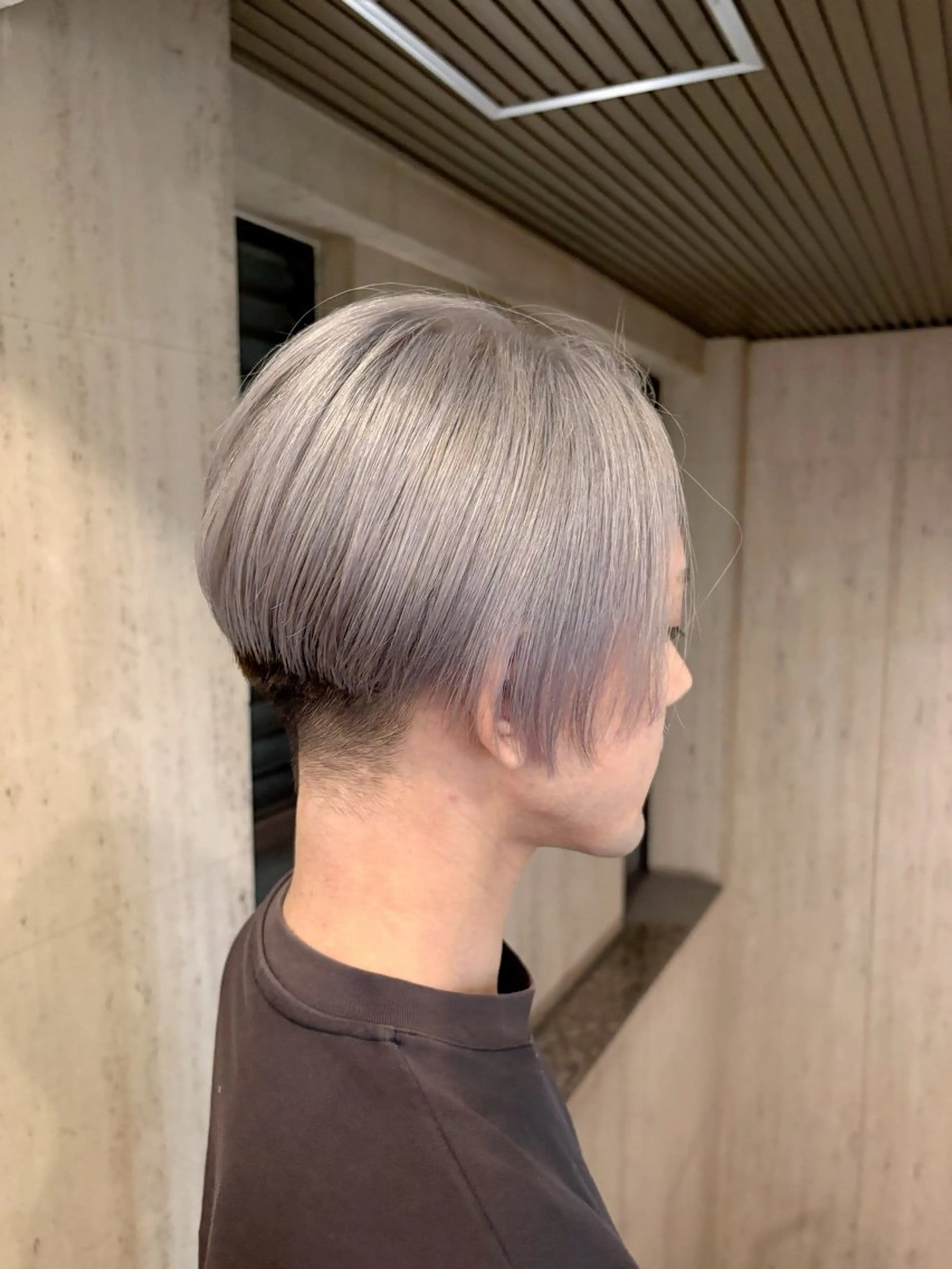 ミディアム ヘアカラー メンズハイトーン/ パーマ特化teruのヘアスタイル