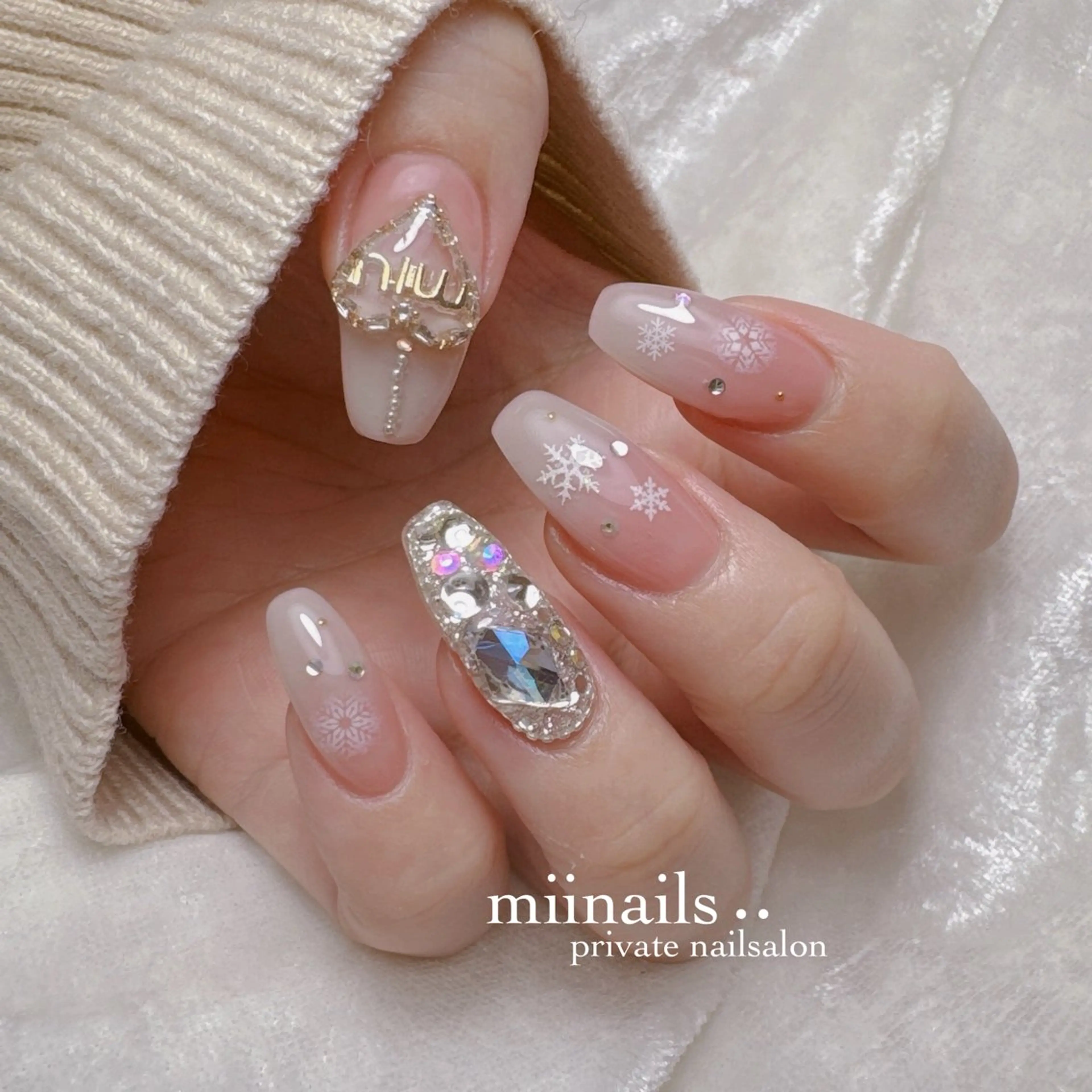 ネイル 韓国ネイル ワンホンネイル ハンドネイル nailsalon miinailsのネイルデザイン