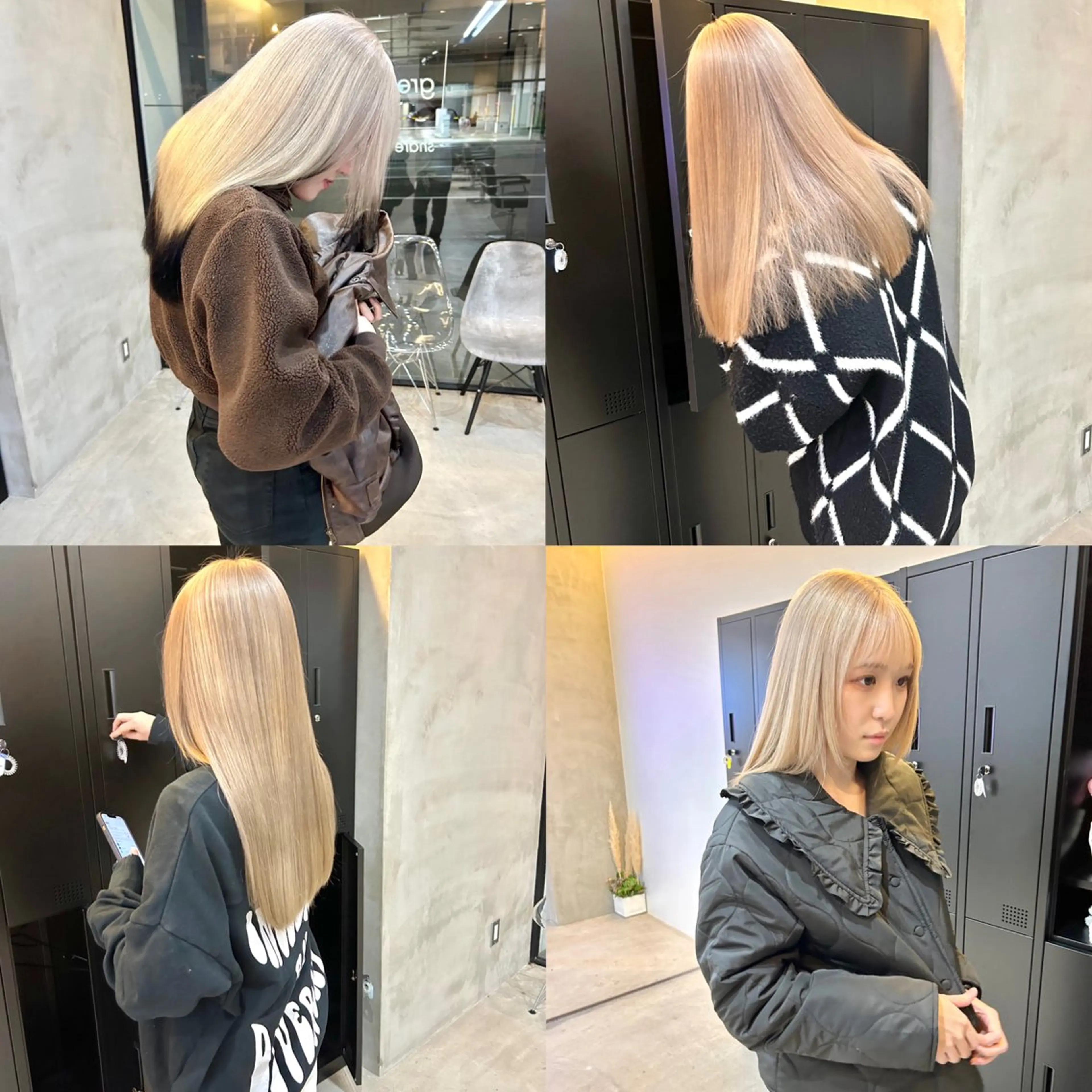 ミディアム カラー ヘアカラー トリートメント mood tatemachiのヘアスタイル