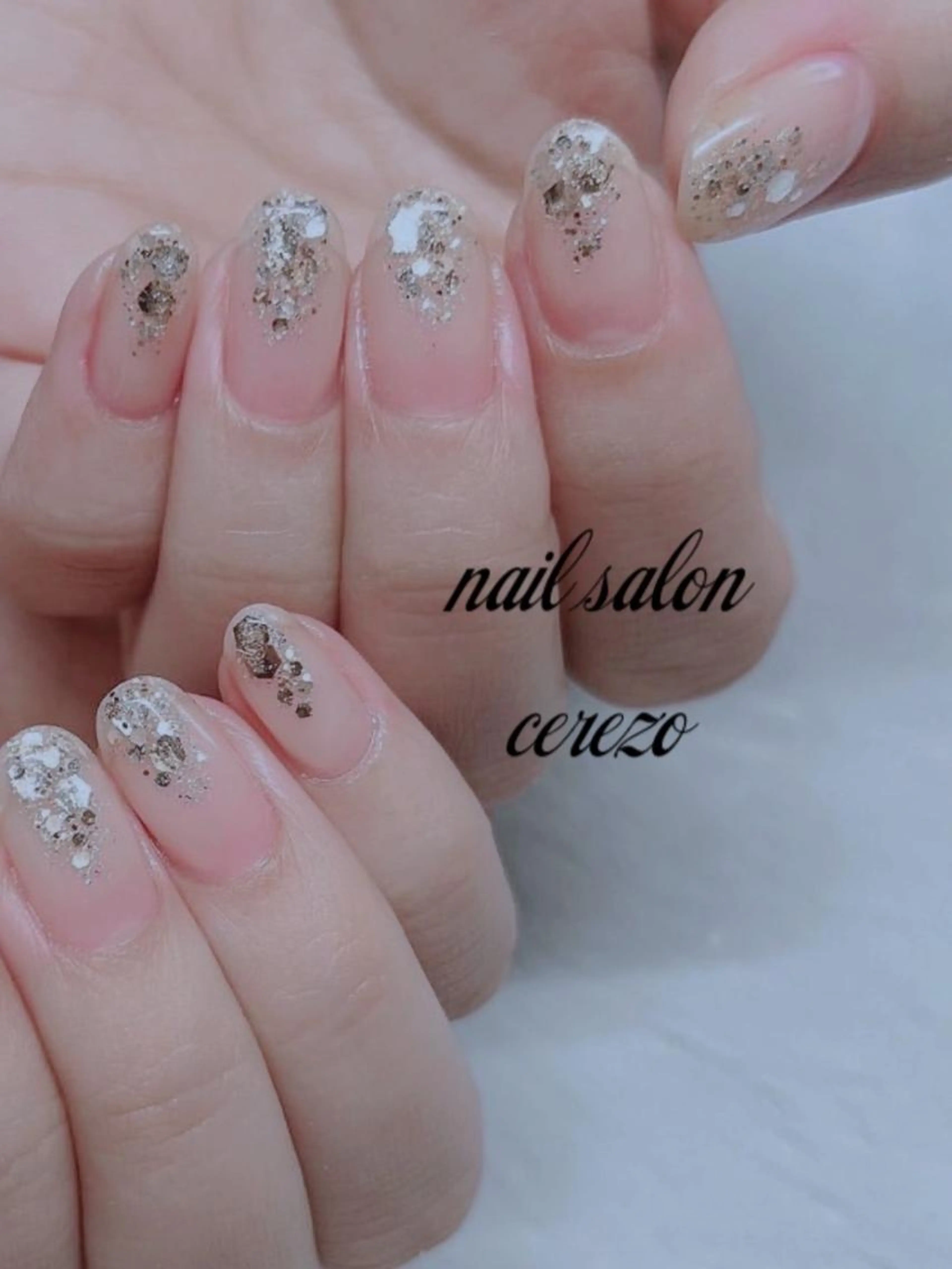 ラメネイル（オフなし）の写真