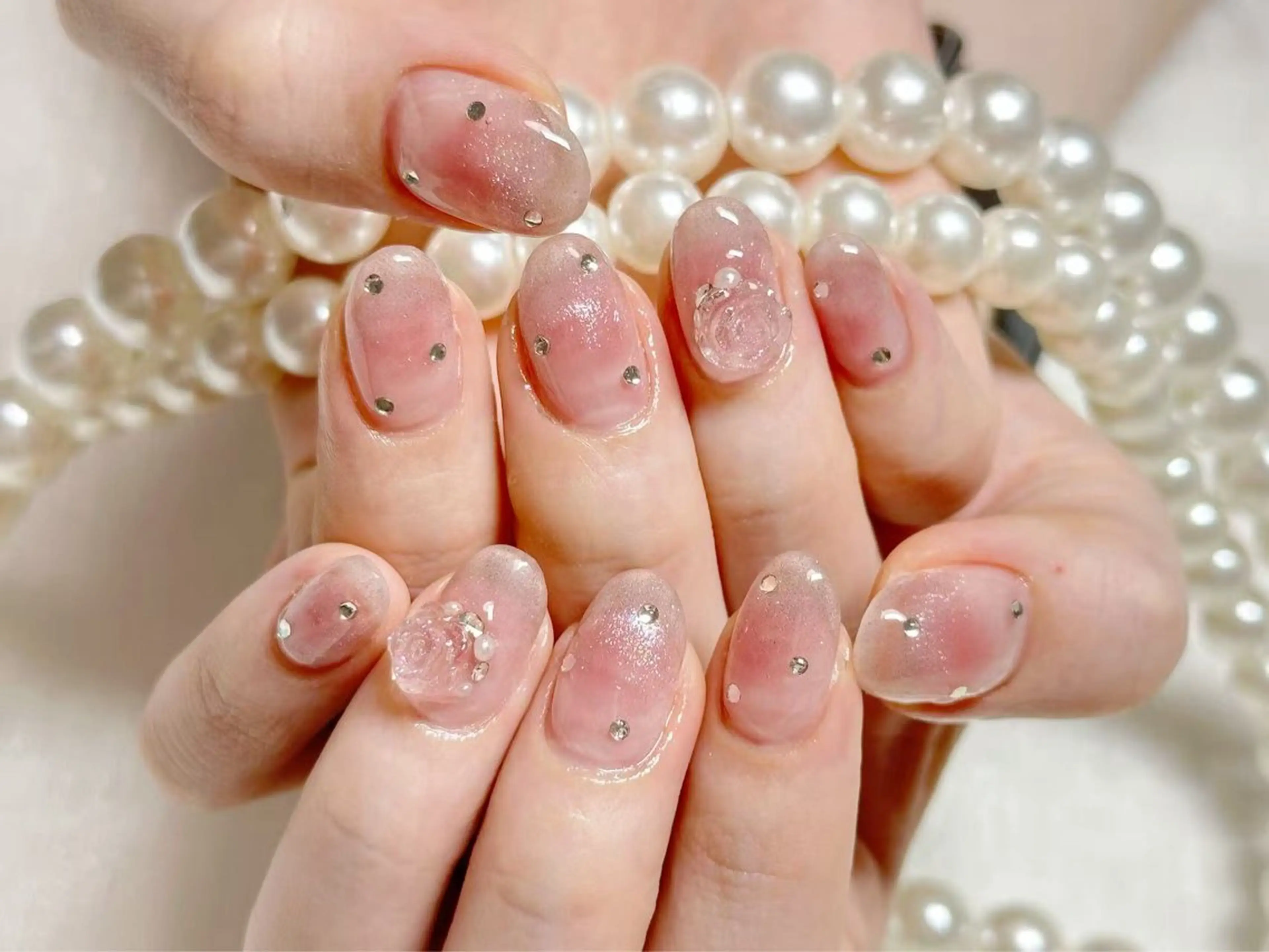 ネイル クリアネイル 成人式 フラッシュネイル フットネイル フレンチネイル 💫KASUMI 💅のネイルデザイン
