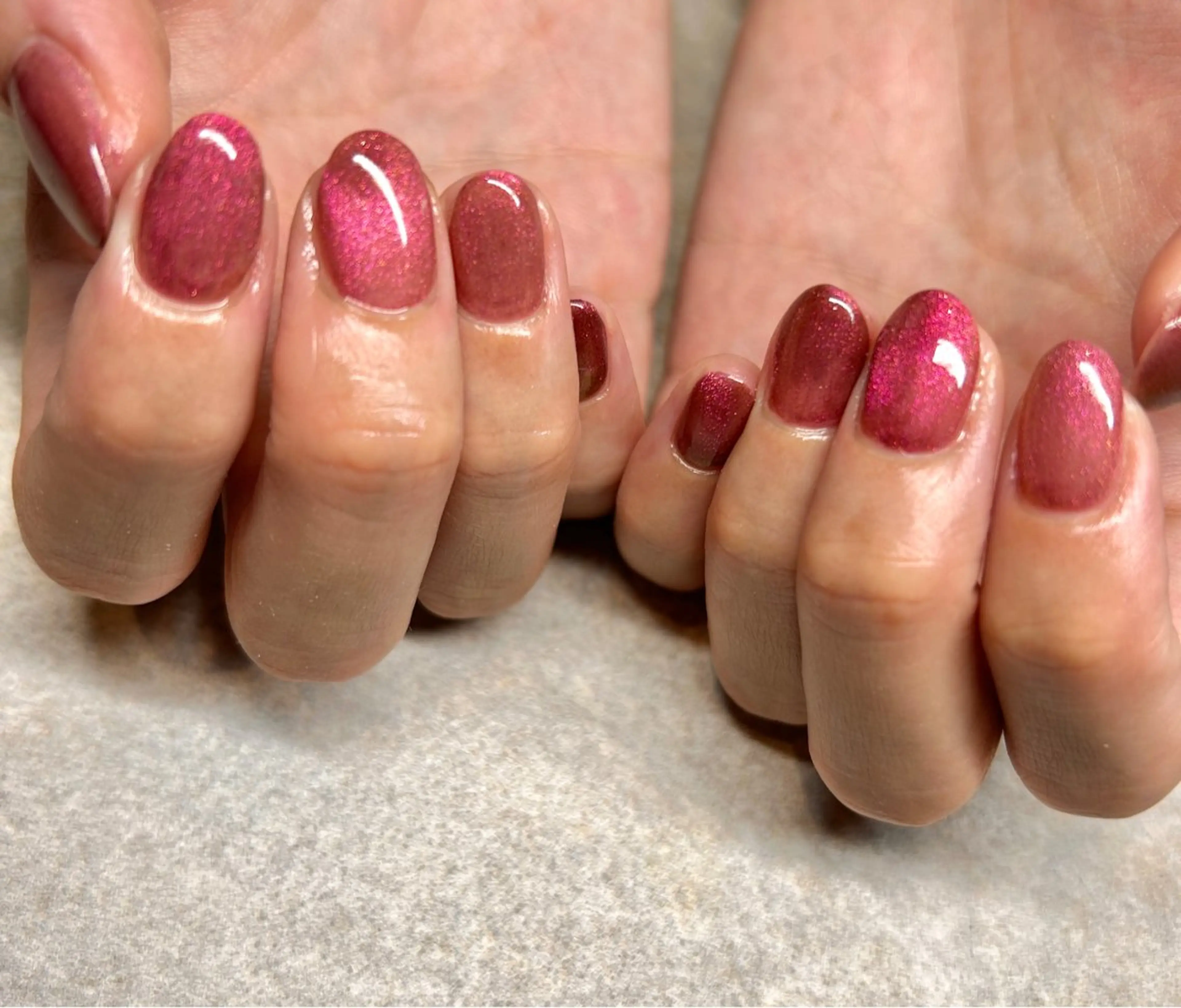 ネイル マグネットネイル ピンク ハンドネイル N.style所属・Ｎ. styleのネイルデザイン