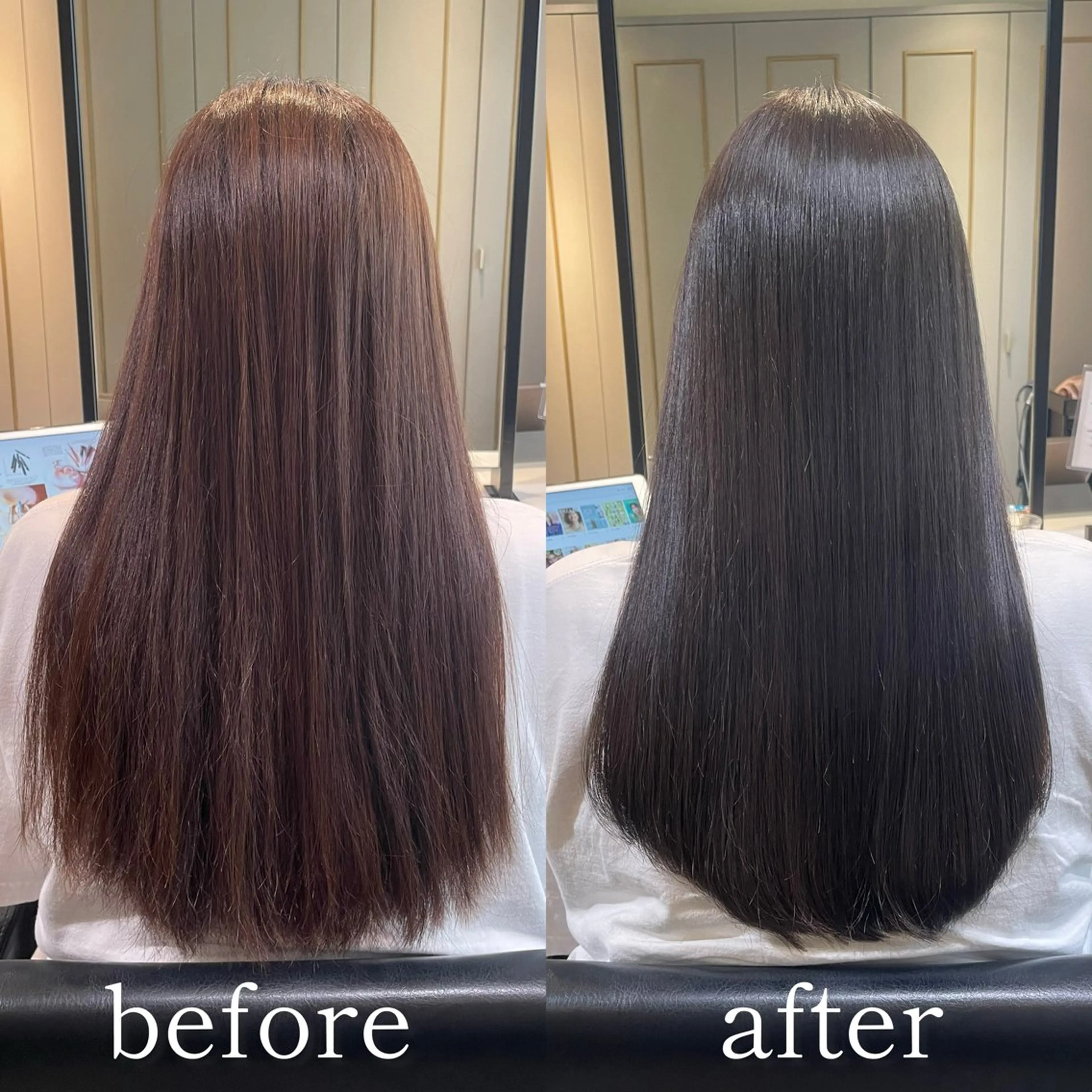 ロング 縮毛矯正 中島 淳成のヘアスタイル