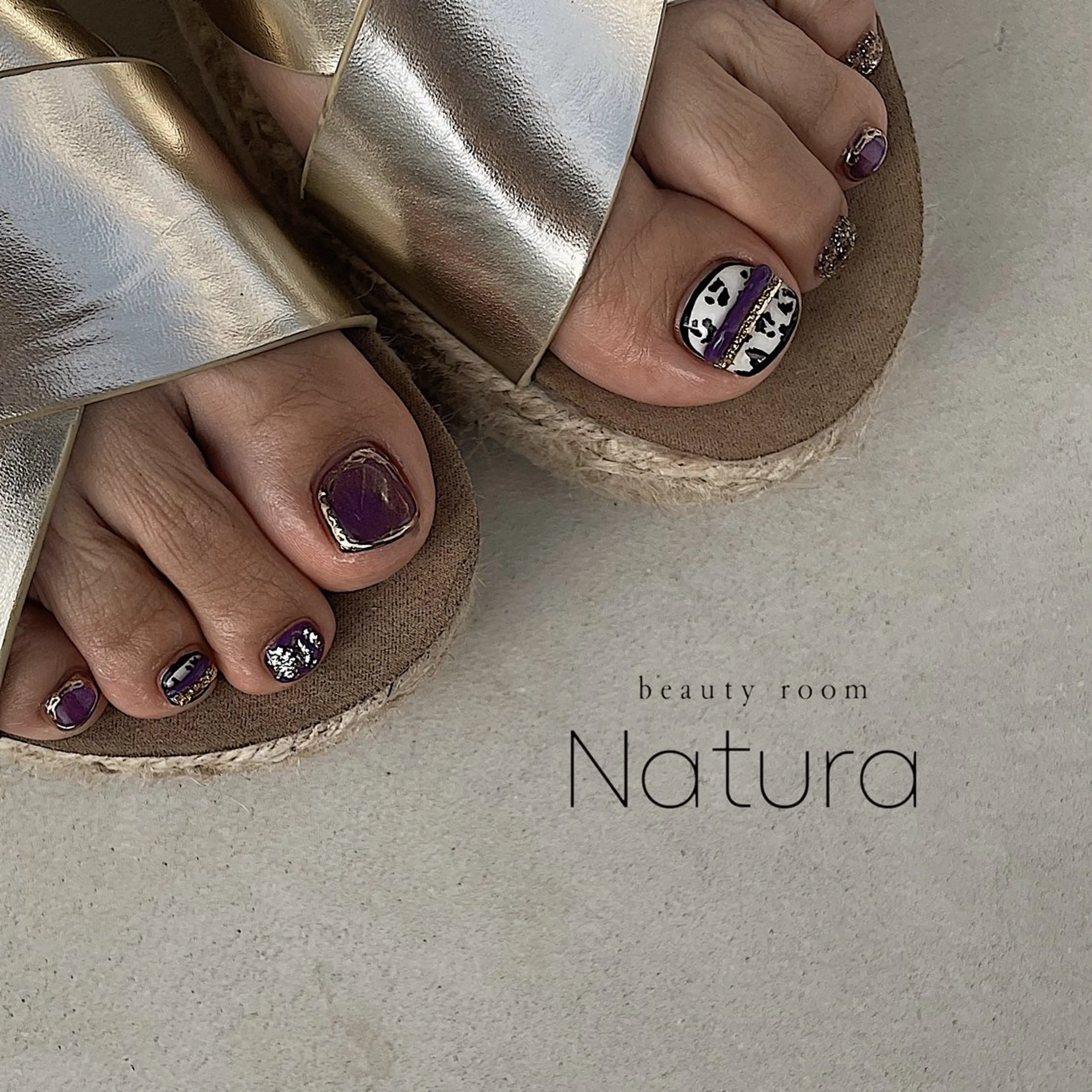ネイル フットネイル beautyroom Naturaのネイルデザイン