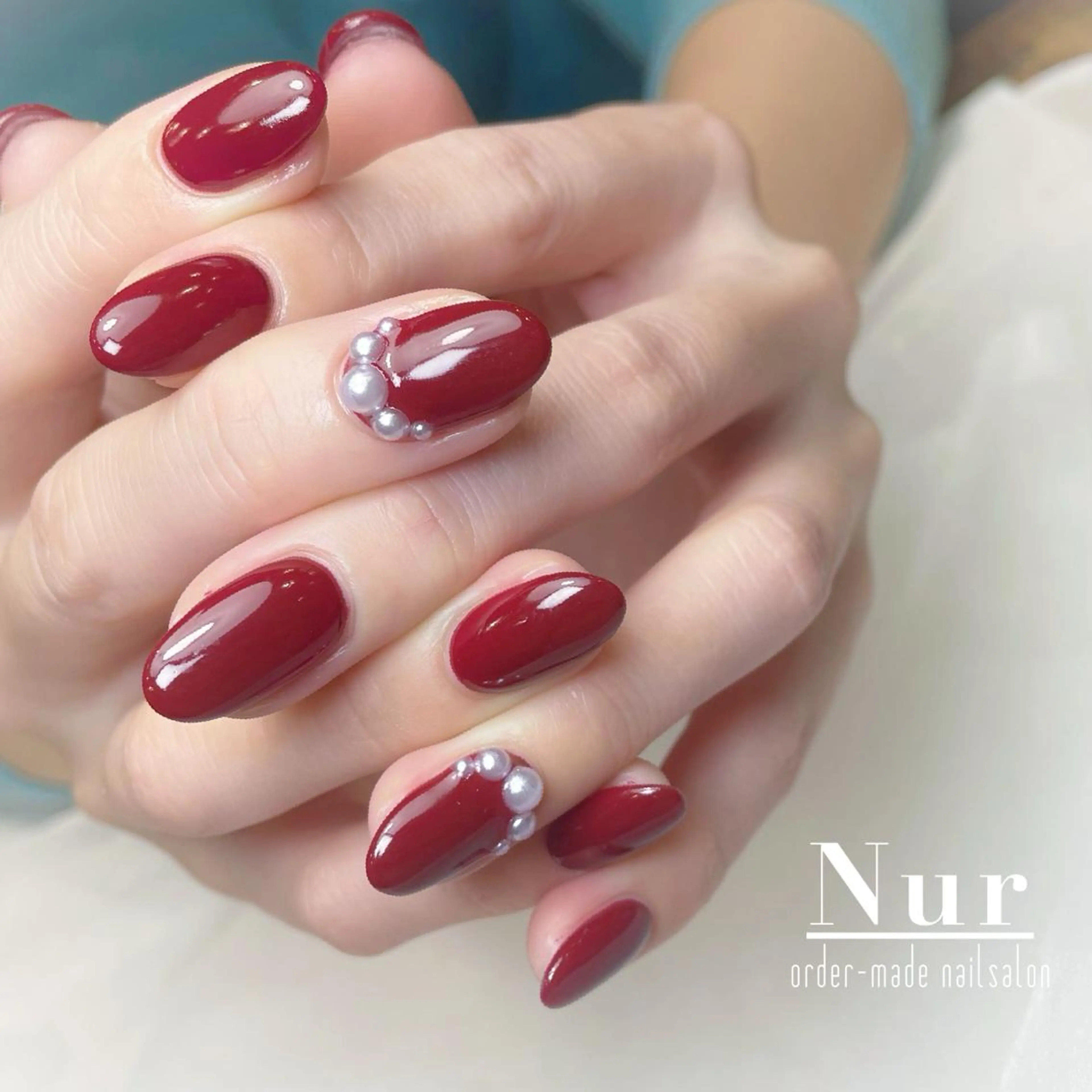 ネイル オーロラネイル フレンチネイル 韓国ネイル ニュアンスネイル ワンカラーネイル nailroom No.9(ナイン)のネイルデザイン