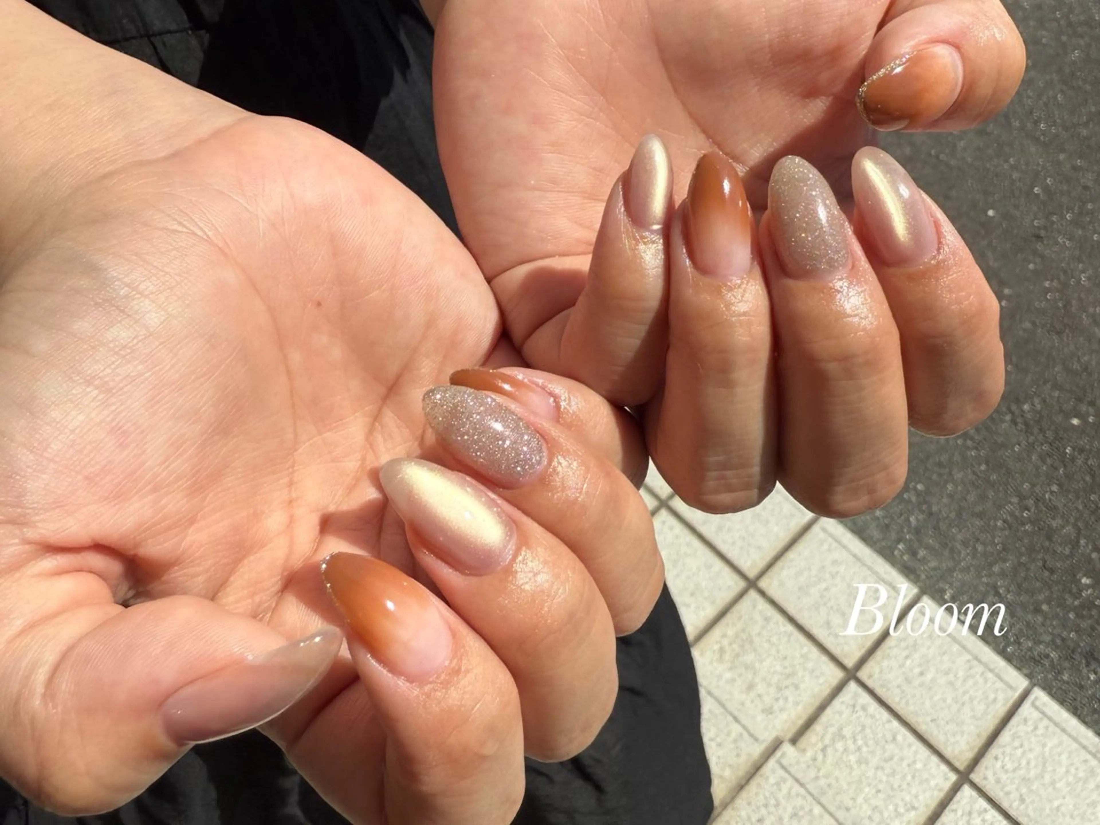 ネイル フラッシュネイル マグネットネイル ハンドネイル Bloom a nail studio所属・松下 未来のネイルデザイン