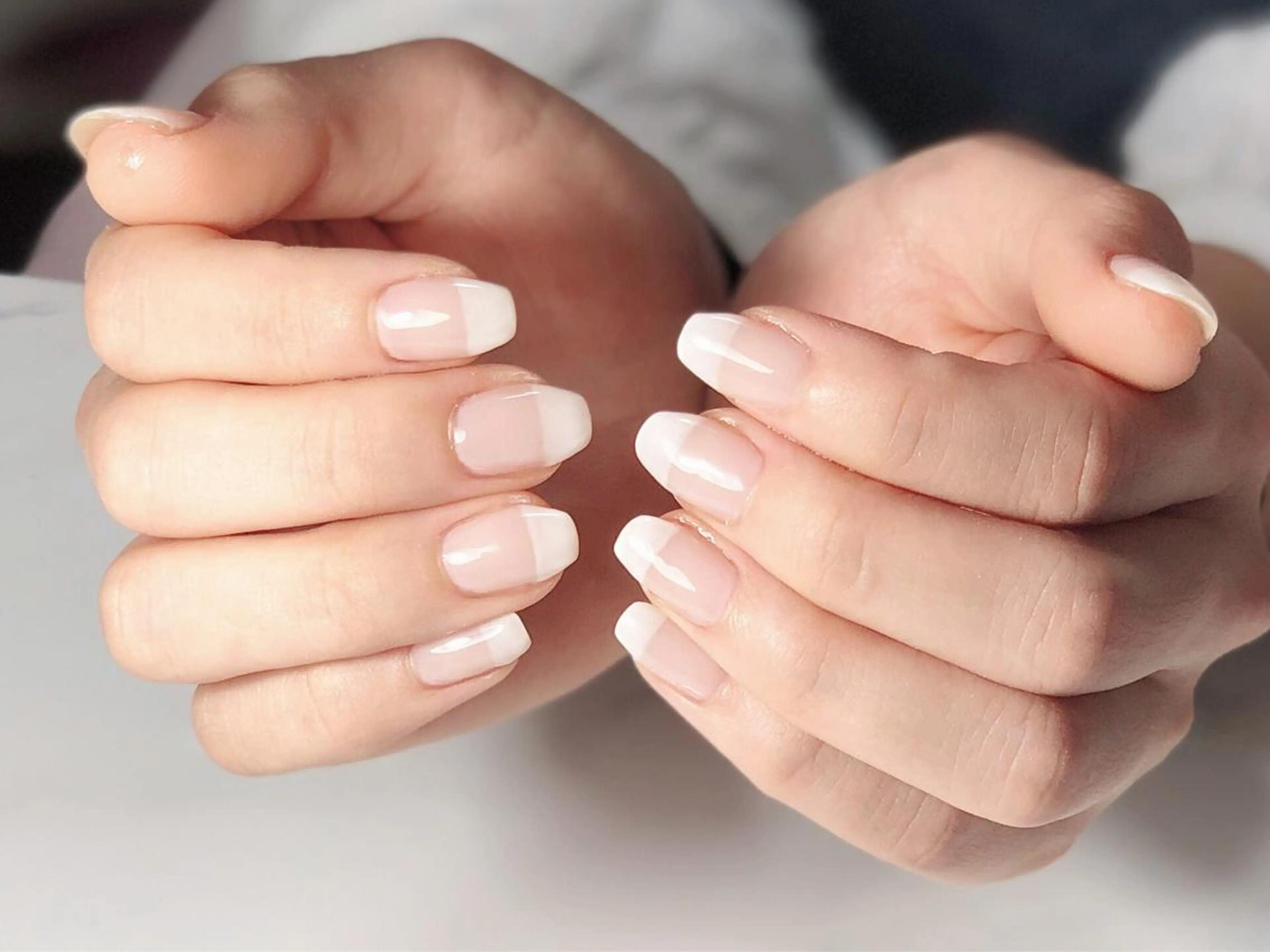 ネイル アートネイル フレンチネイル ジェルネイル ワンカラーネイル スクエアネイル 辻野 和枝のネイルデザイン