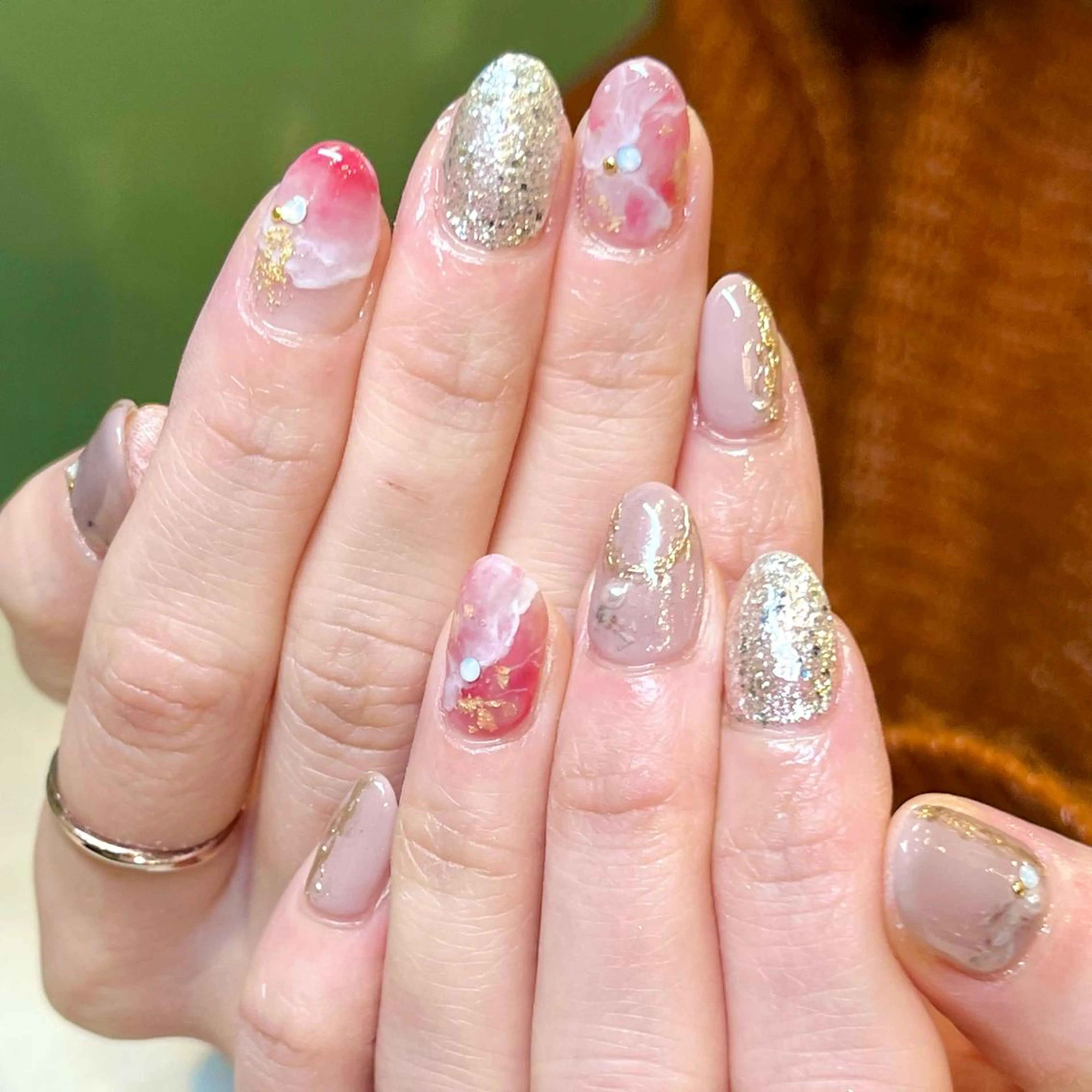 ショート カラー ネイル アートネイル オフィスネイル ワンカラーネイル ショートネイル ネイルサロン リリーブランシュ所属・森 瑞紀のネイルデザイン