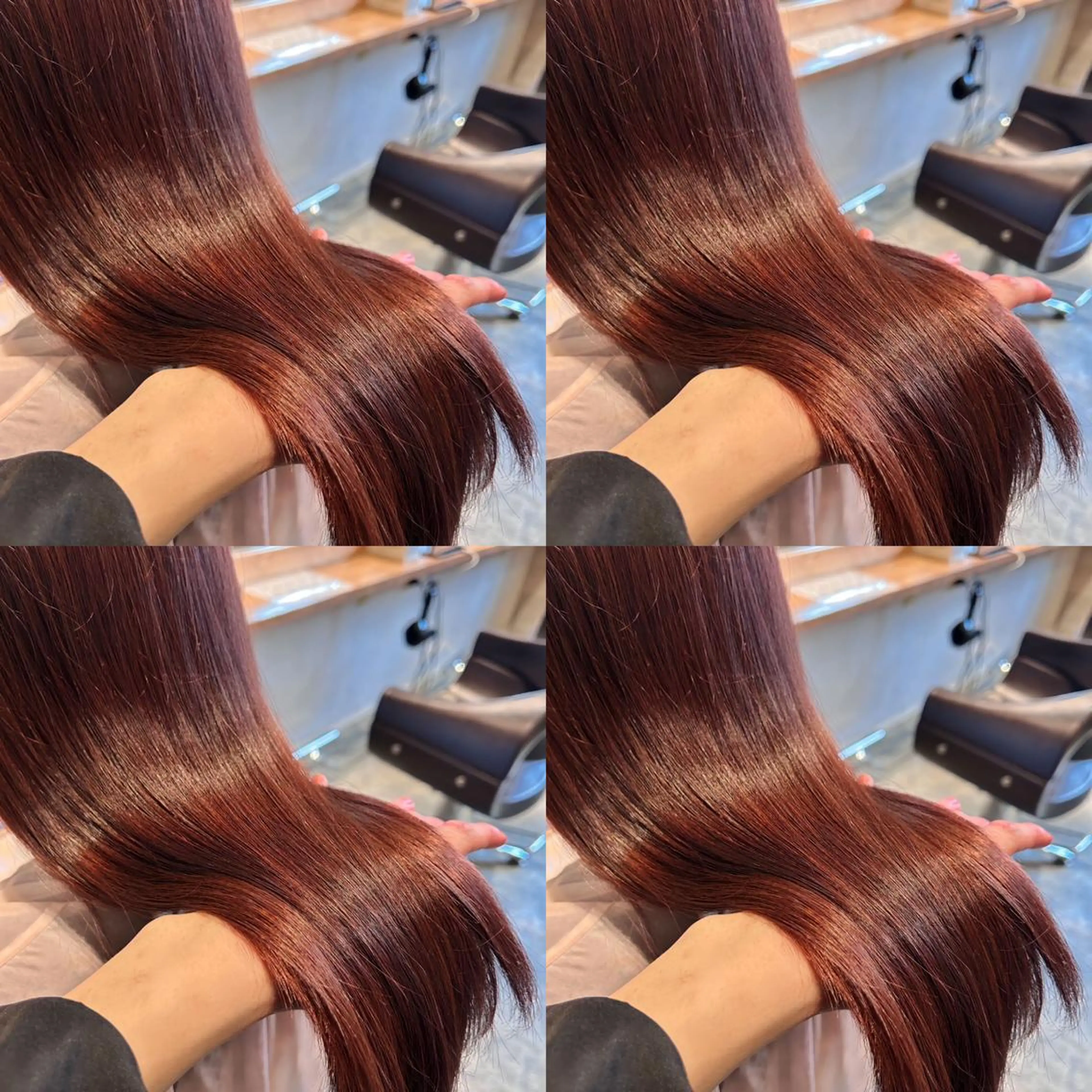 ロング カラー ブラウンカラー ピンクカラー ピンクブラウン 韓国レイヤー ×髪質改善✨純大のヘアスタイル