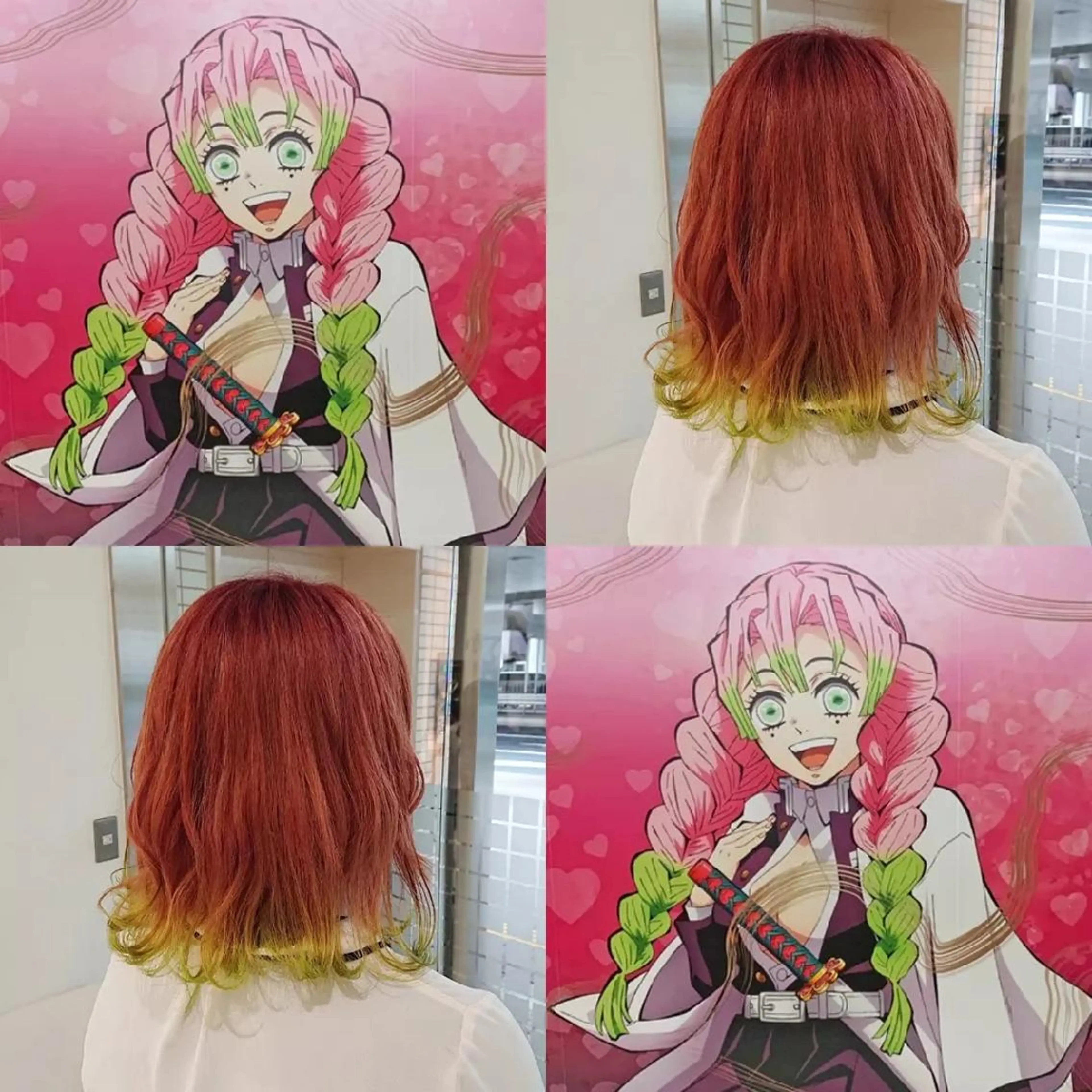 ミディアム カラー ヘアカラー あらげ 🌈推しカラー🌈ᵕのヘアスタイル