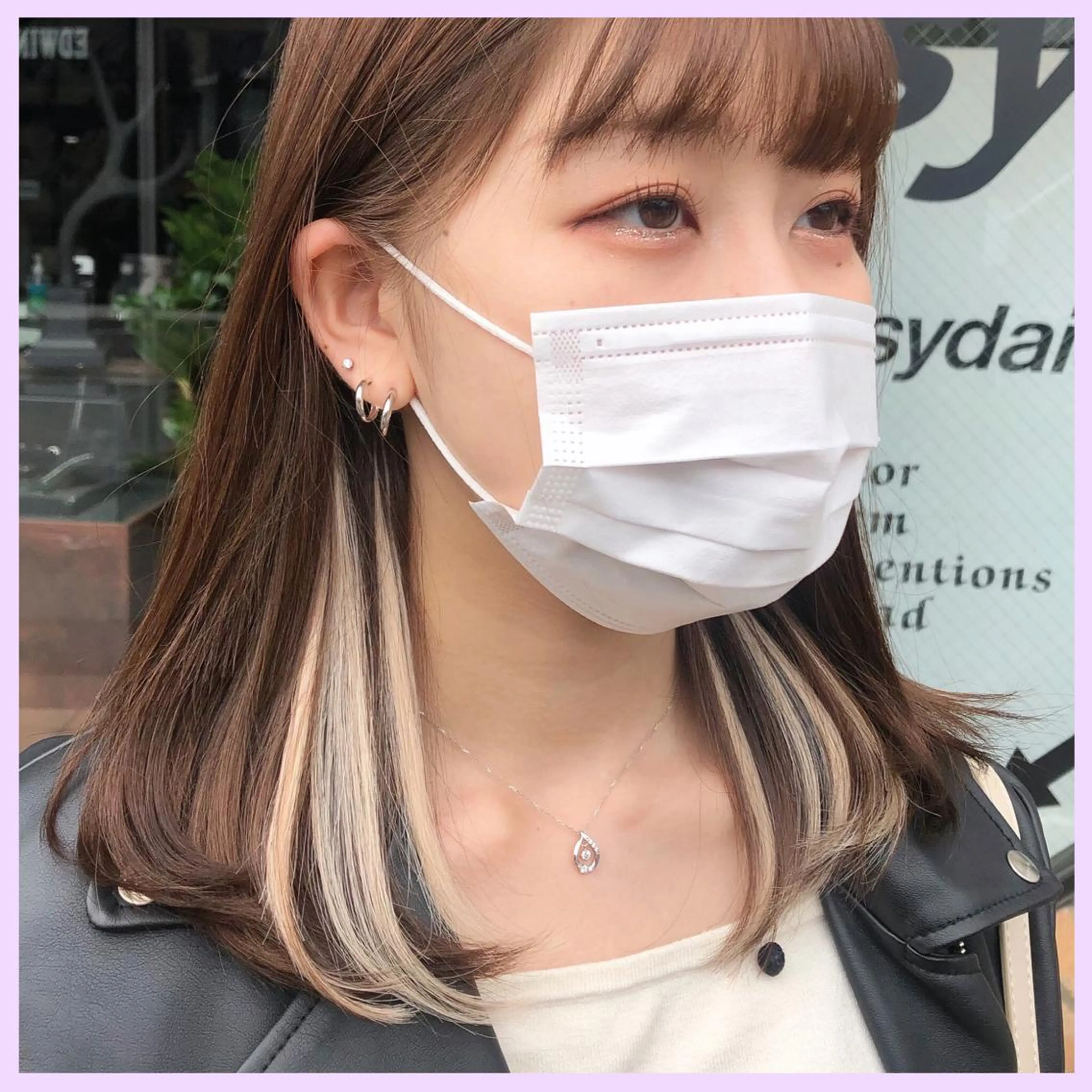 ミディアム カラー パーマ ヘアアレンジ 編み込みエクステ シールエクステ インナーカラー ユニコーンカラー エクステ カット エクステ ヘアセット 八巻 晴香のヘアスタイル