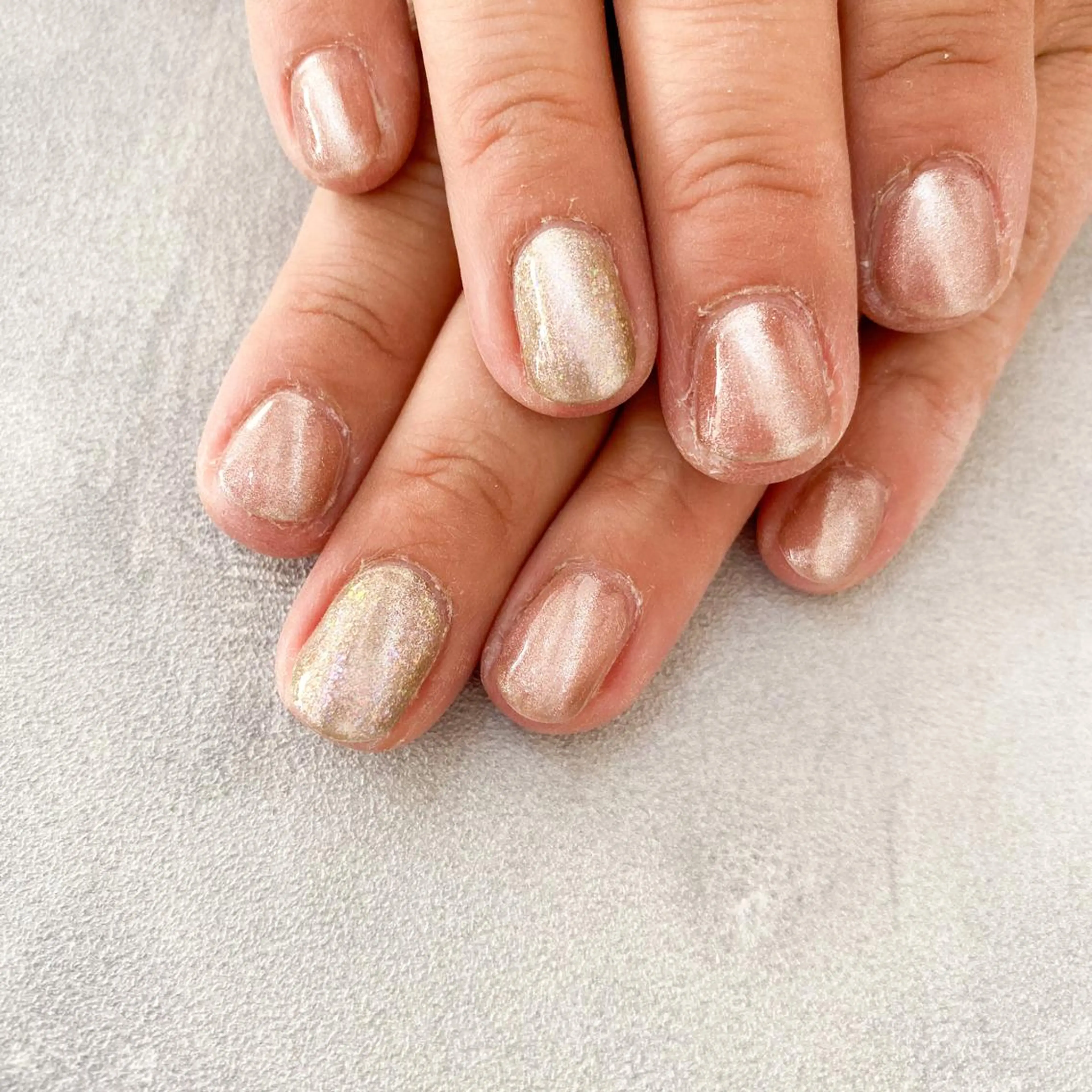 ネイル ハンドネイル ゴテゴテ💙ワンホン リオナのネイルデザイン