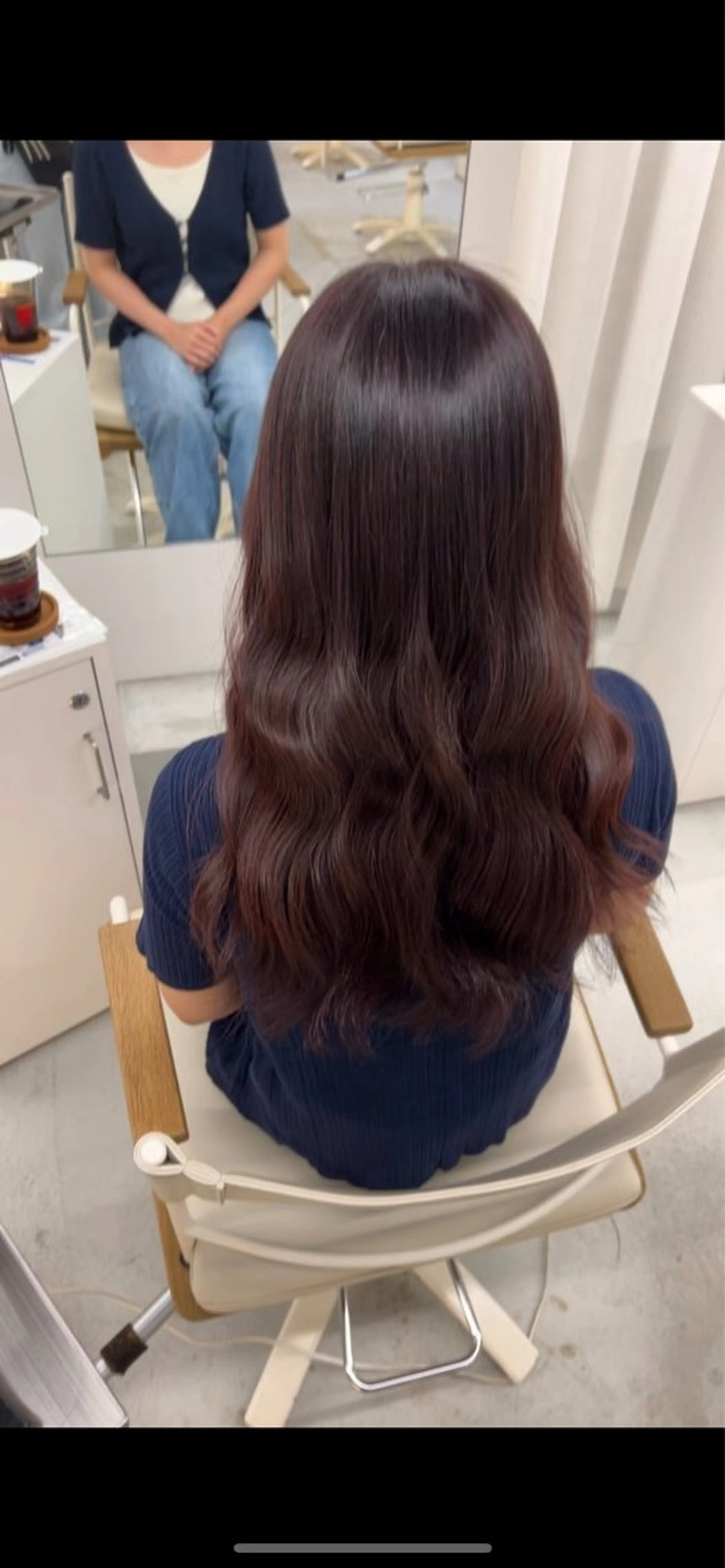 ロング カラー ヘアカラー 野崎 紗那のヘアスタイル